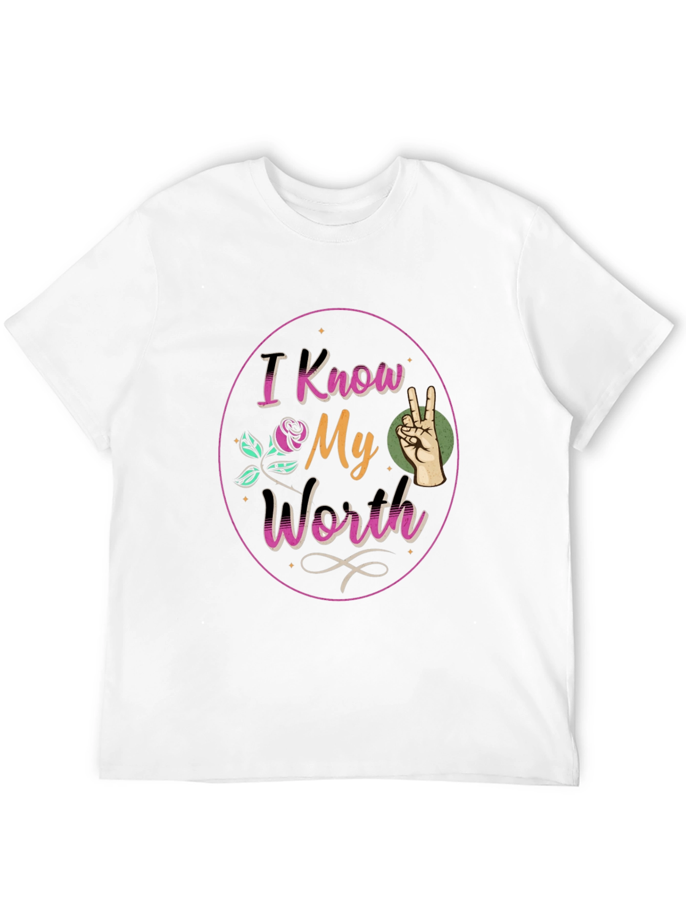 I Know My Worth Black Graphic Tee