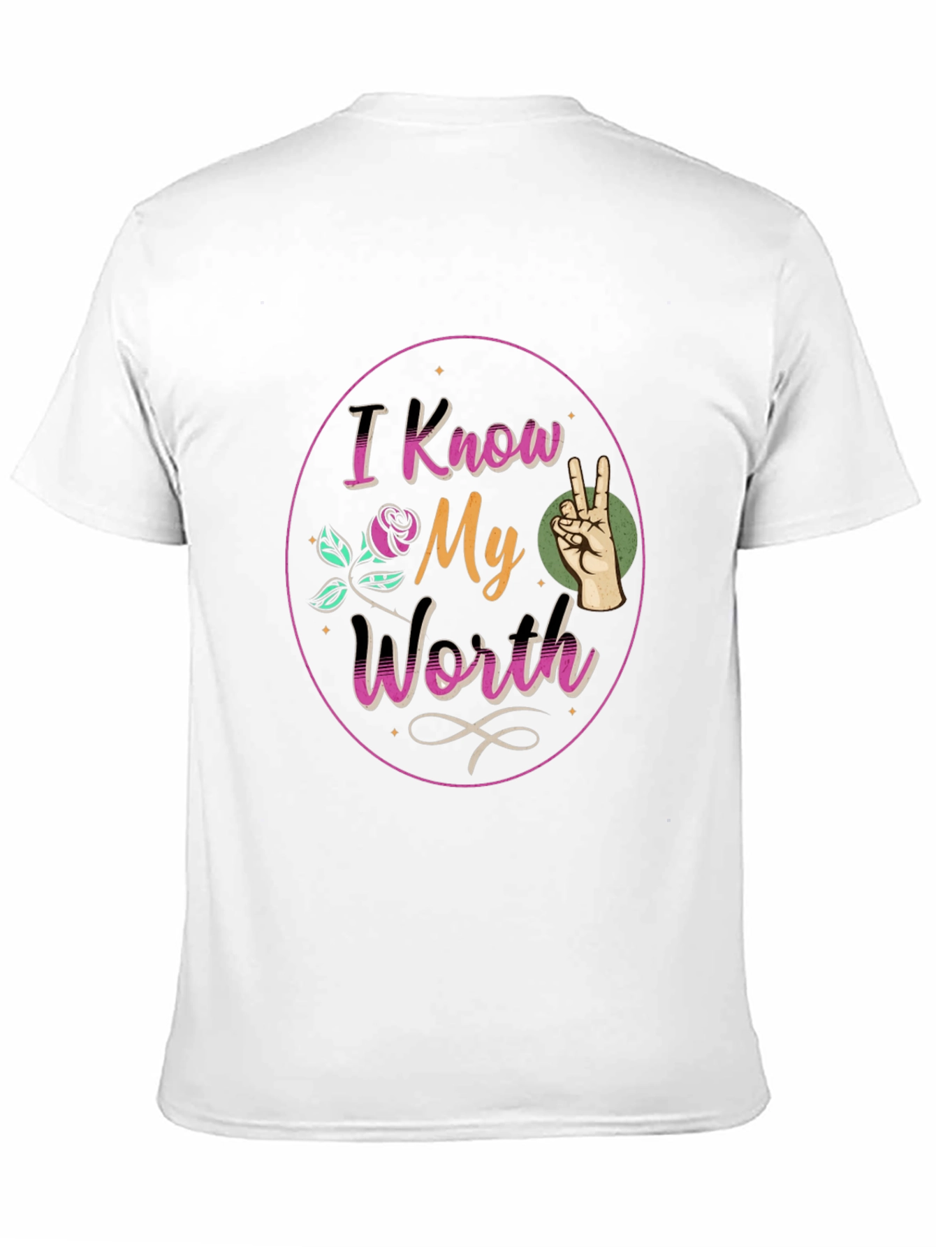 I Know My Worth Black Graphic Tee