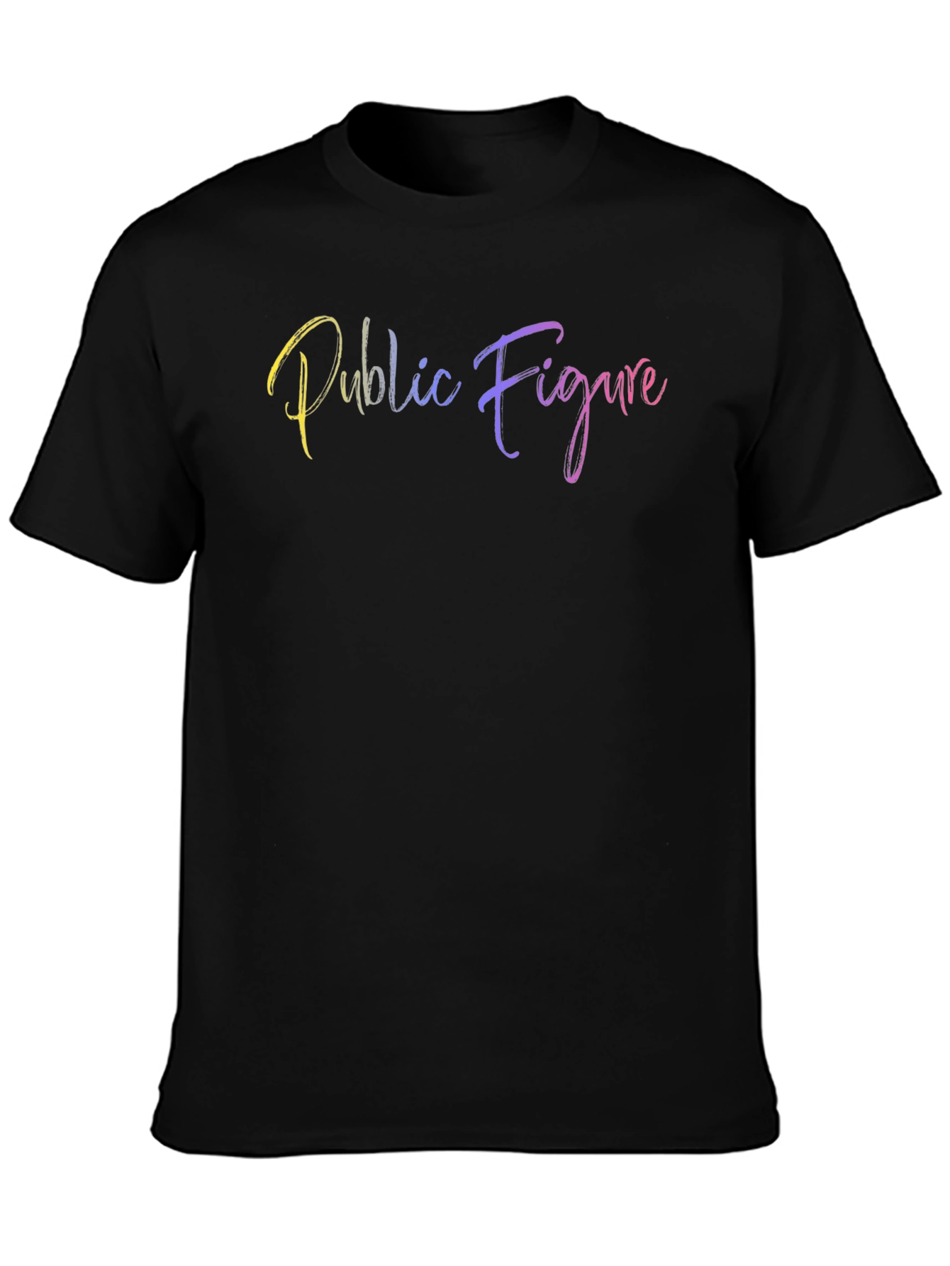 Public Figure Black T-Shirt