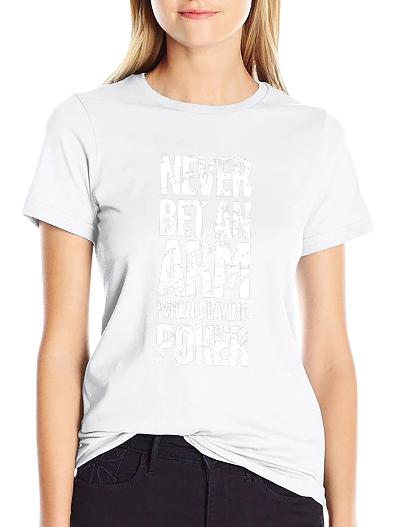 Never Bet An Arm Poker Graphic T-Shirt