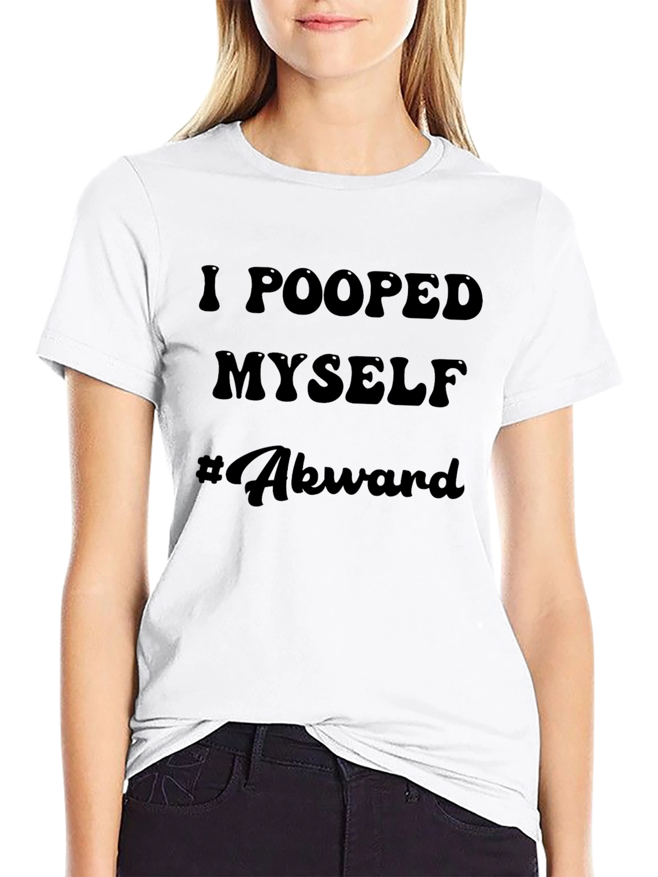 Awkward I Pooped Myself Mens Graphic T-Shirt