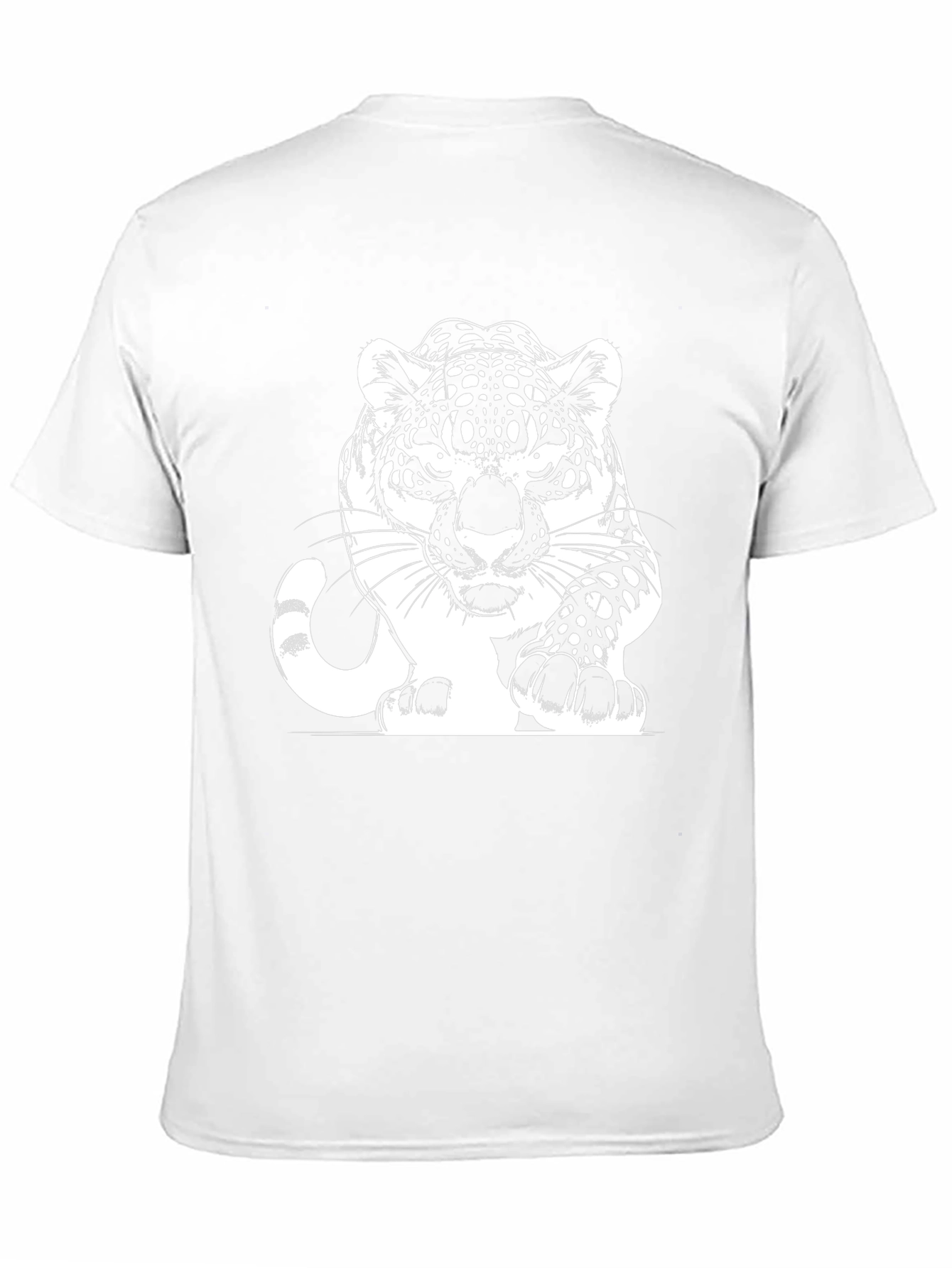 Bold Black Tee with Striking Jaguar Graphic