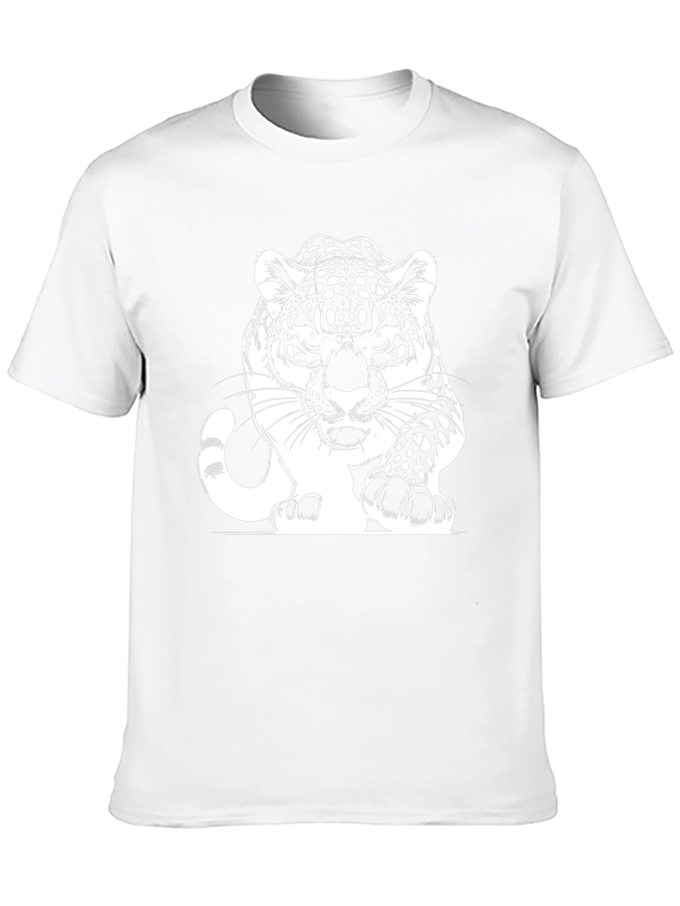 Bold Black Tee with Striking Jaguar Graphic