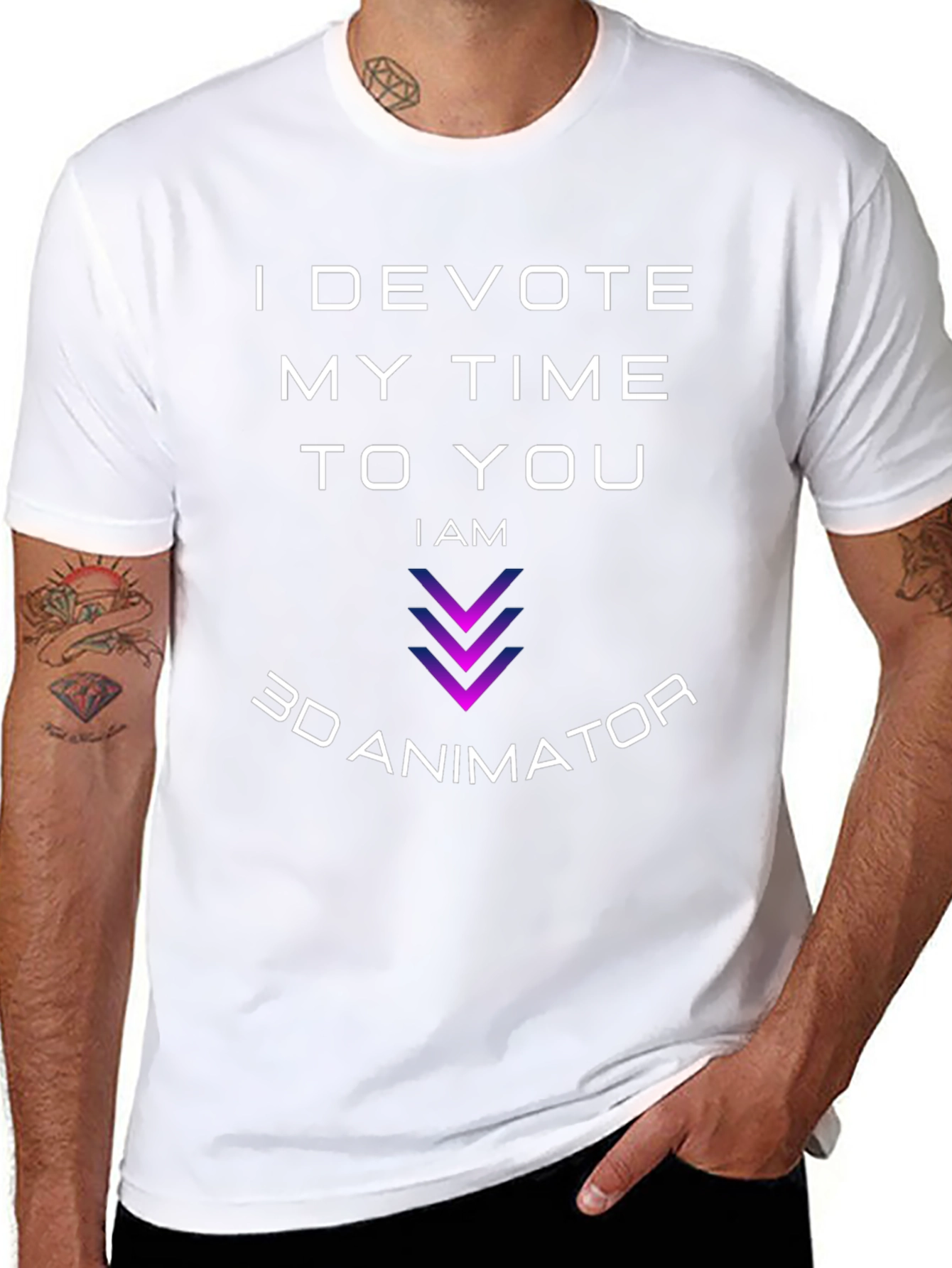 3D Animator Devotion T-Shirt - Black