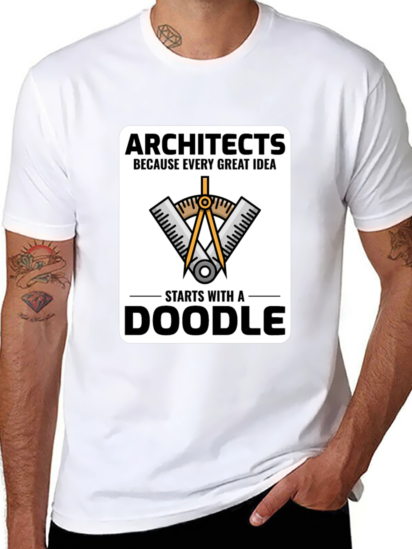 Architects Doodle T-Shirt - Great Idea Tee
