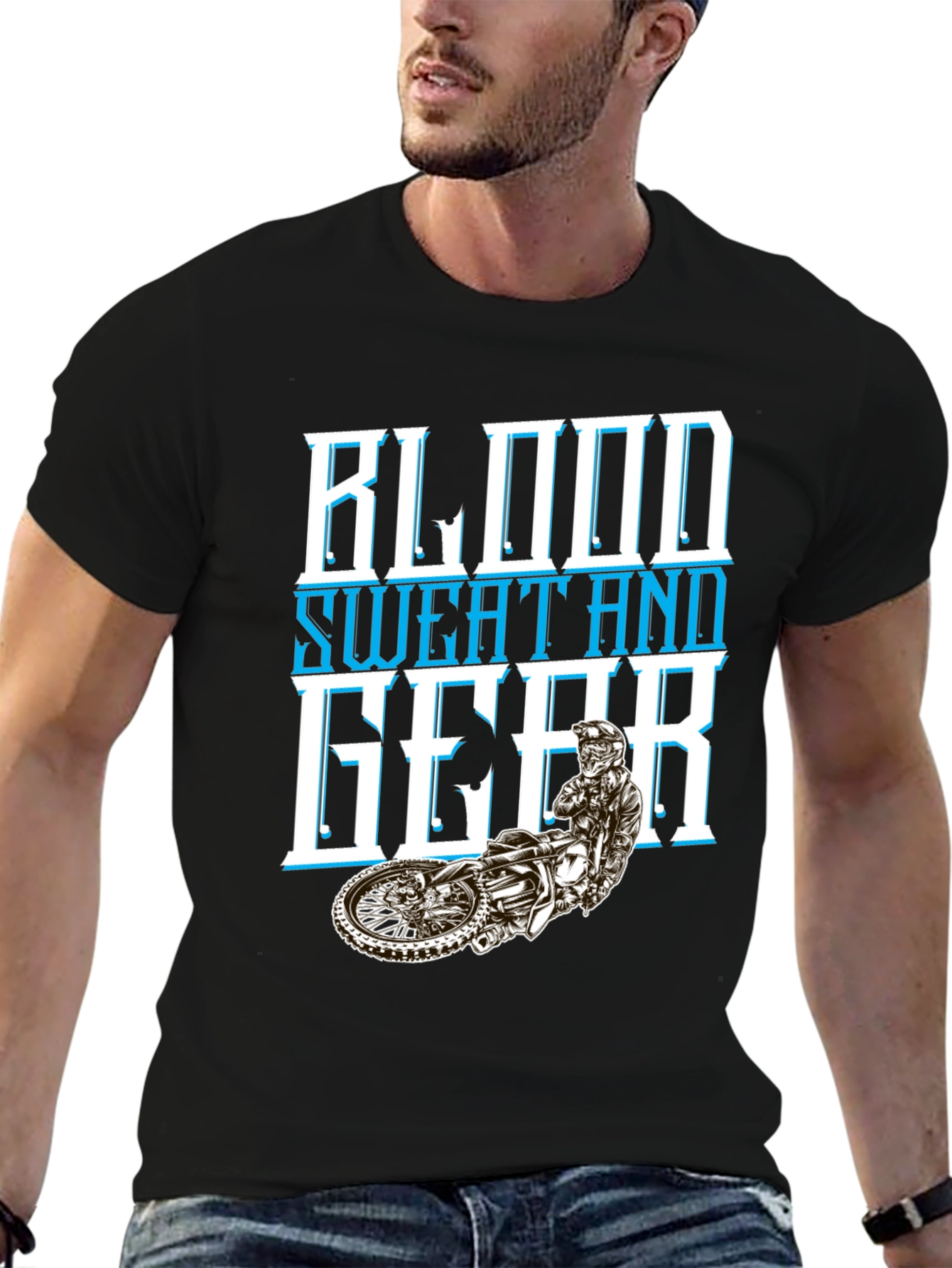 Blood Sweat and Gear Graphic T-Shirt