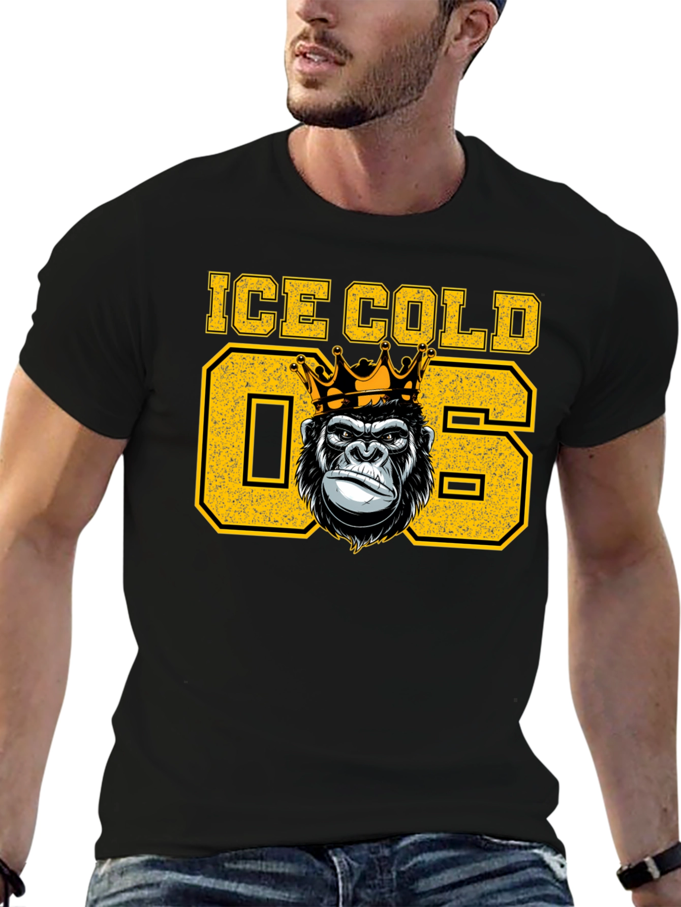 Ice Cold 06 Gorilla King Graphic T-Shirt