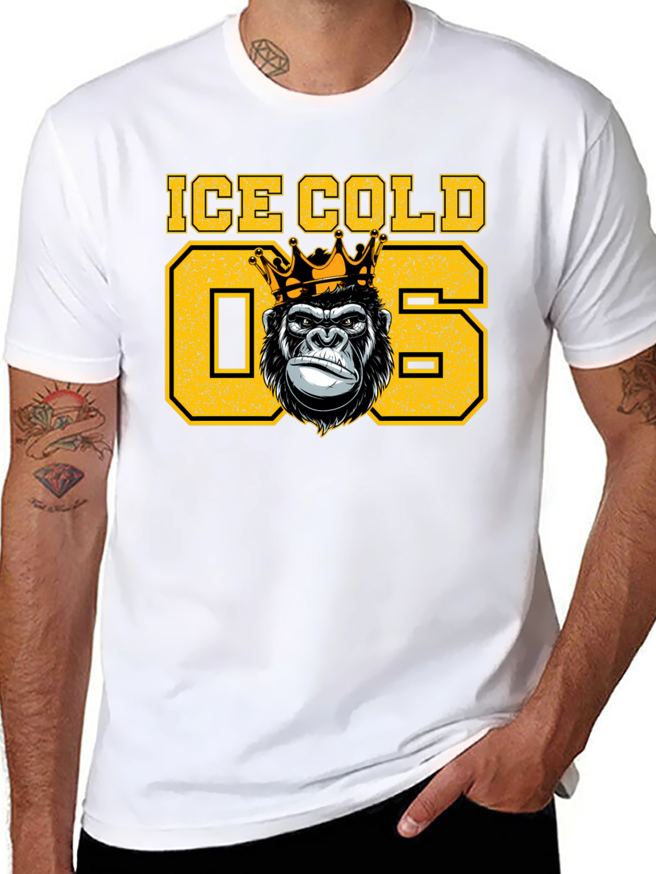 Ice Cold 06 Gorilla King Graphic T-Shirt