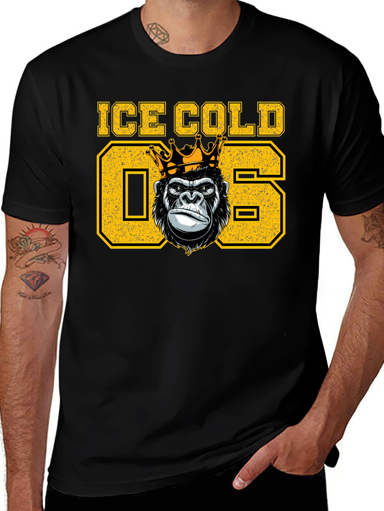 Ice Cold 06 Gorilla King Graphic T-Shirt