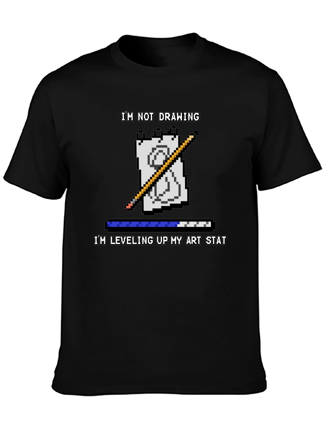 Leveling Up Art T-Shirt - Gamer Artist Tee