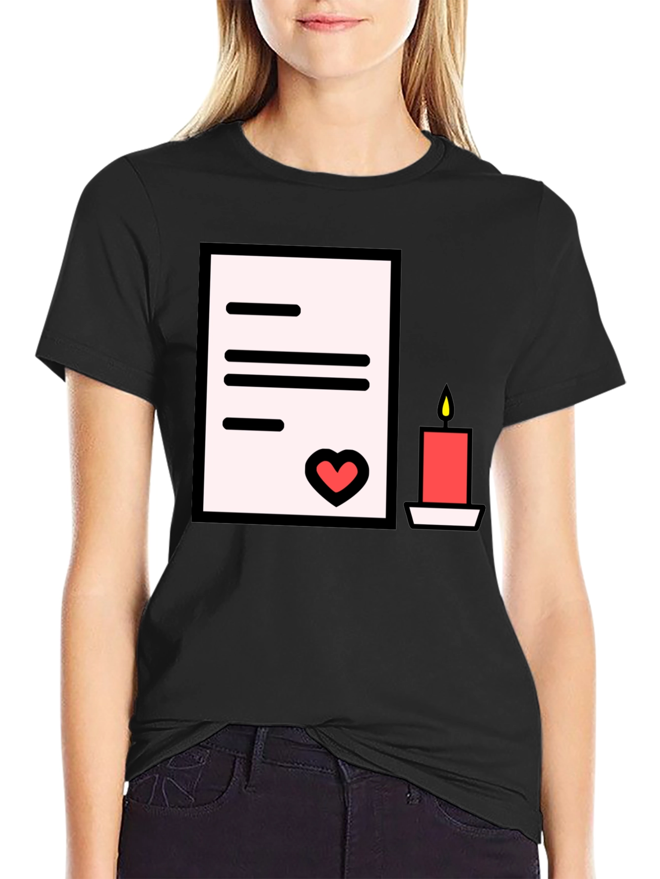 Romantic Letter T-Shirt: Express Your Affection