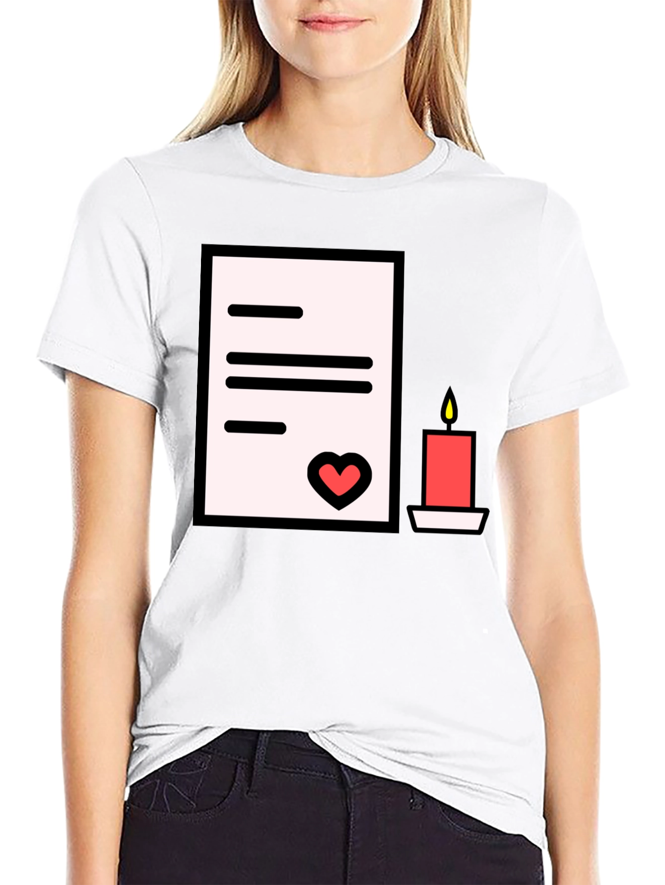 Romantic Letter T-Shirt: Express Your Affection