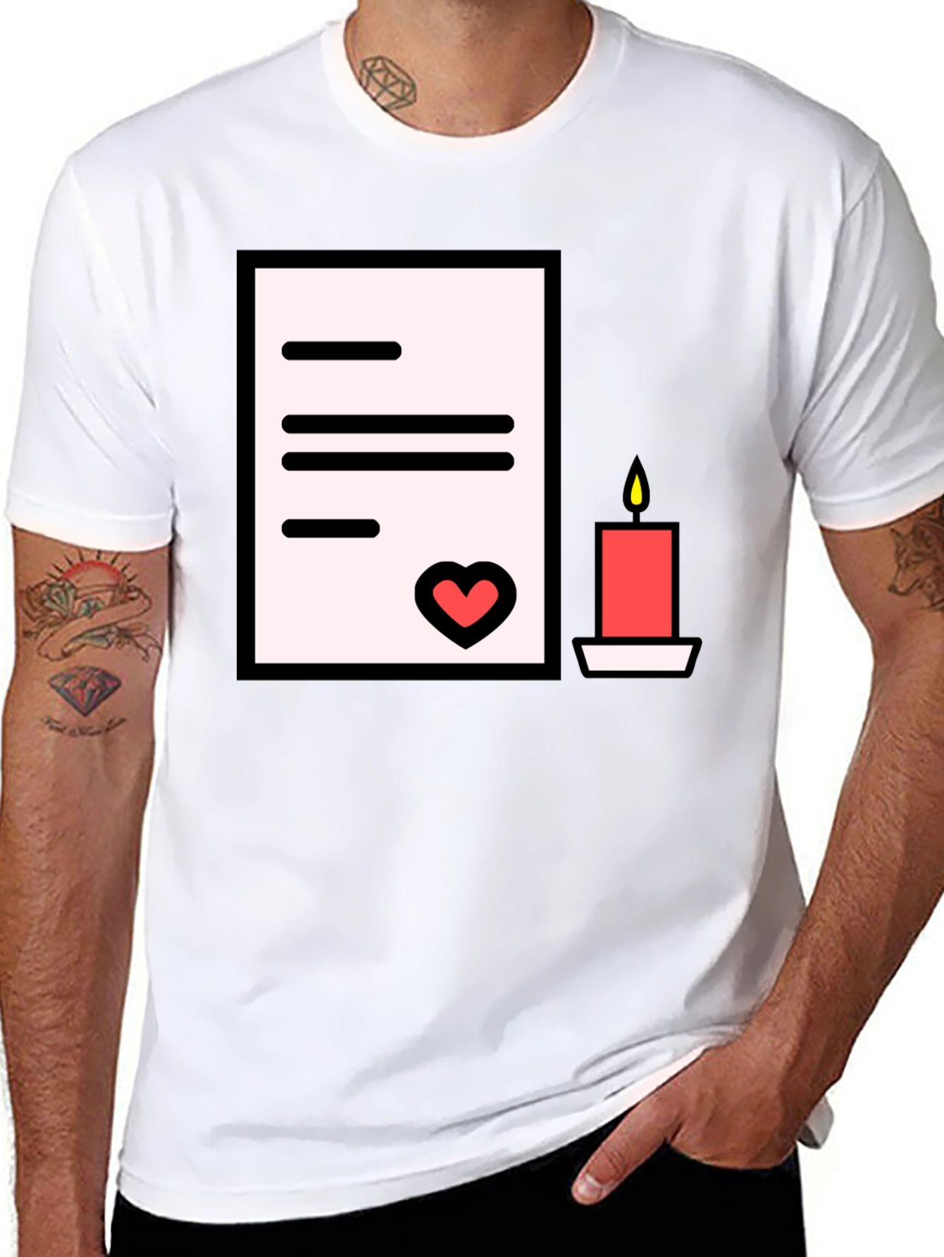 Romantic Letter T-Shirt: Express Your Affection