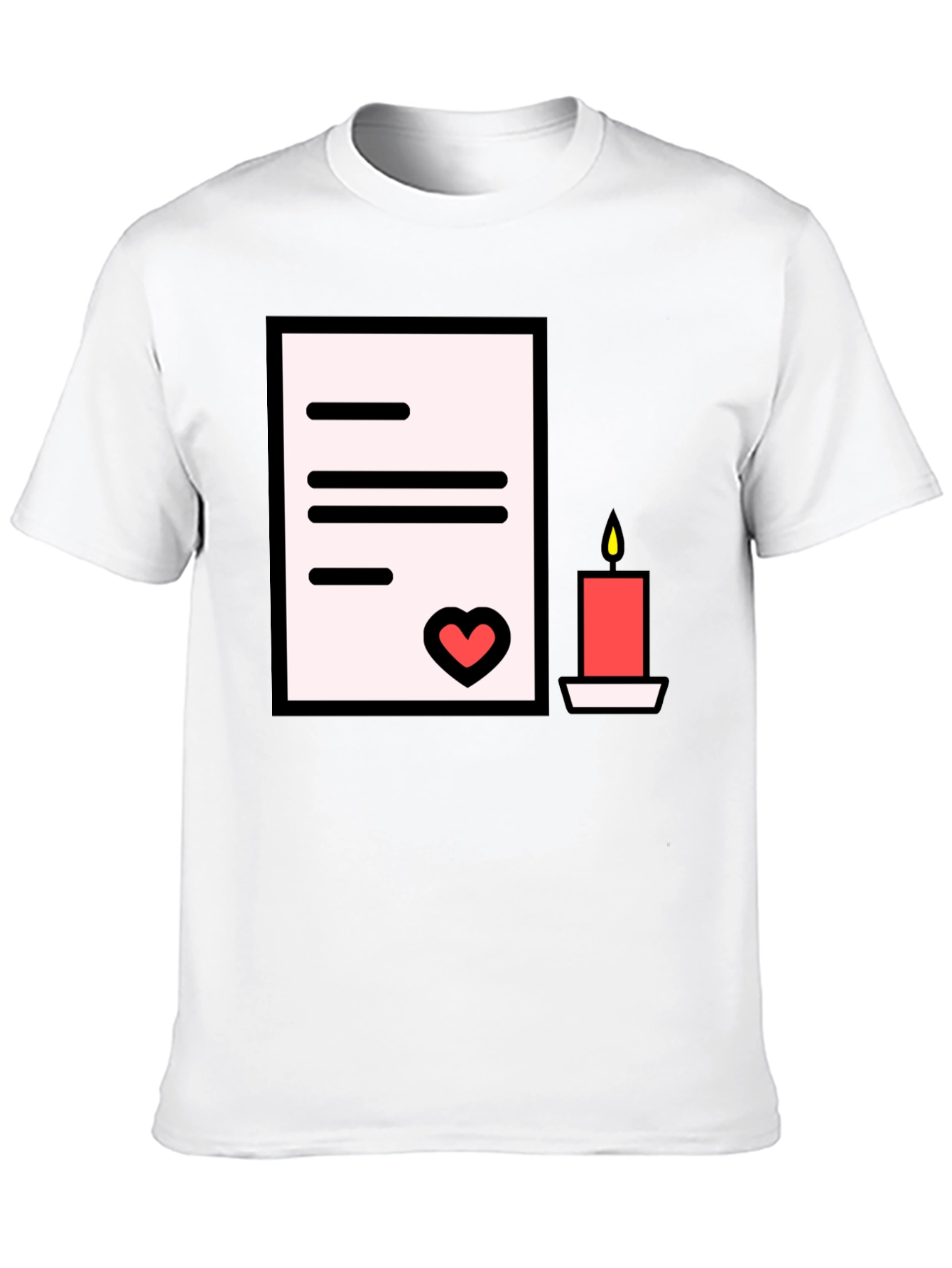 Romantic Letter T-Shirt: Express Your Affection