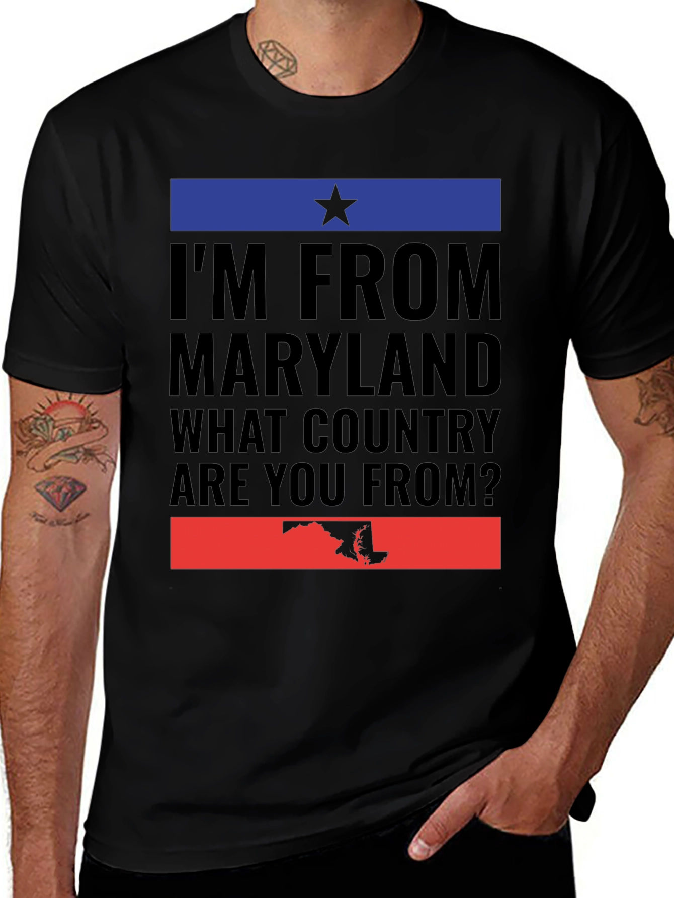 Maryland Pride T-Shirt - What Country Are You From?