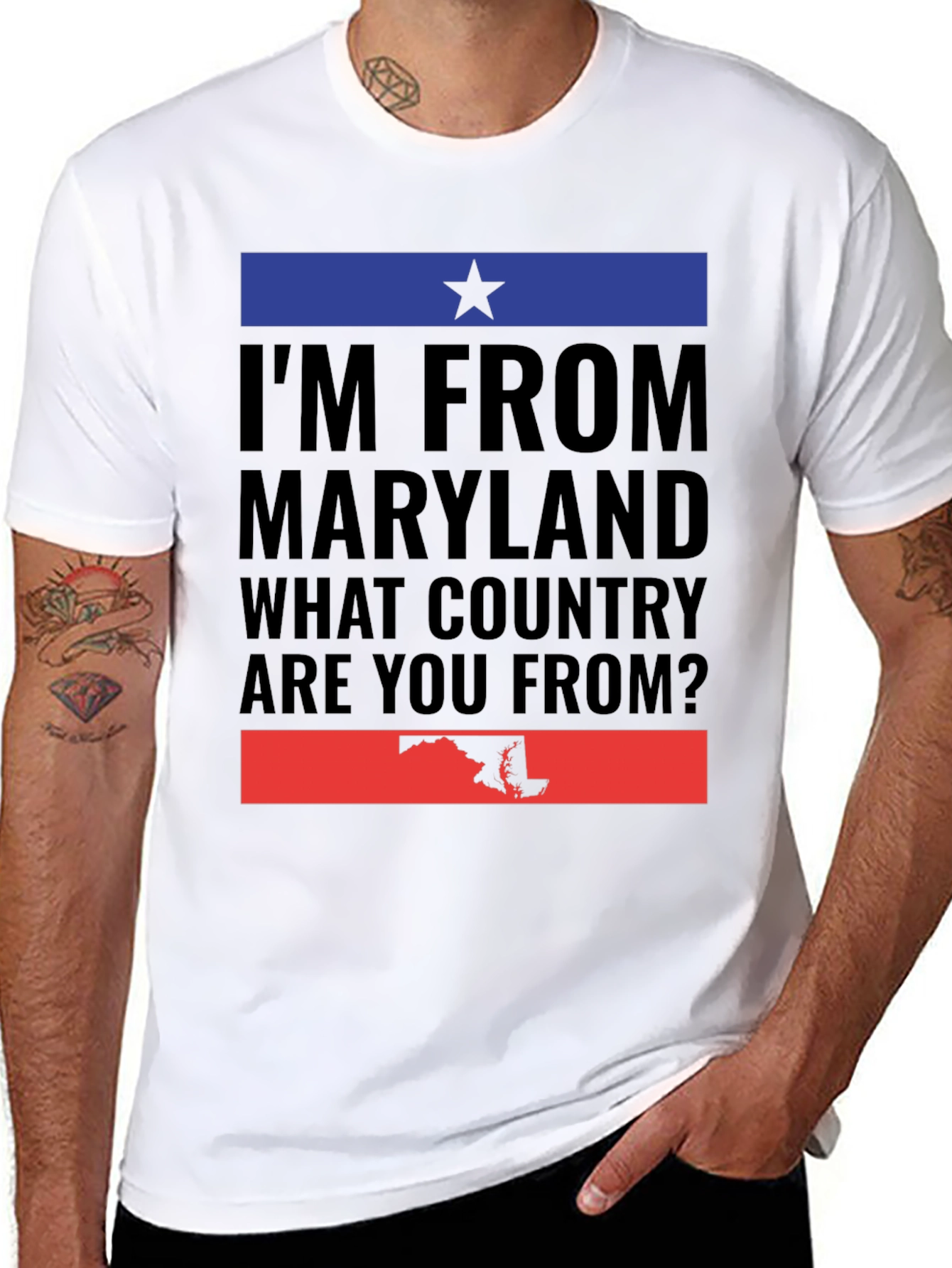 Maryland Pride T-Shirt - What Country Are You From?