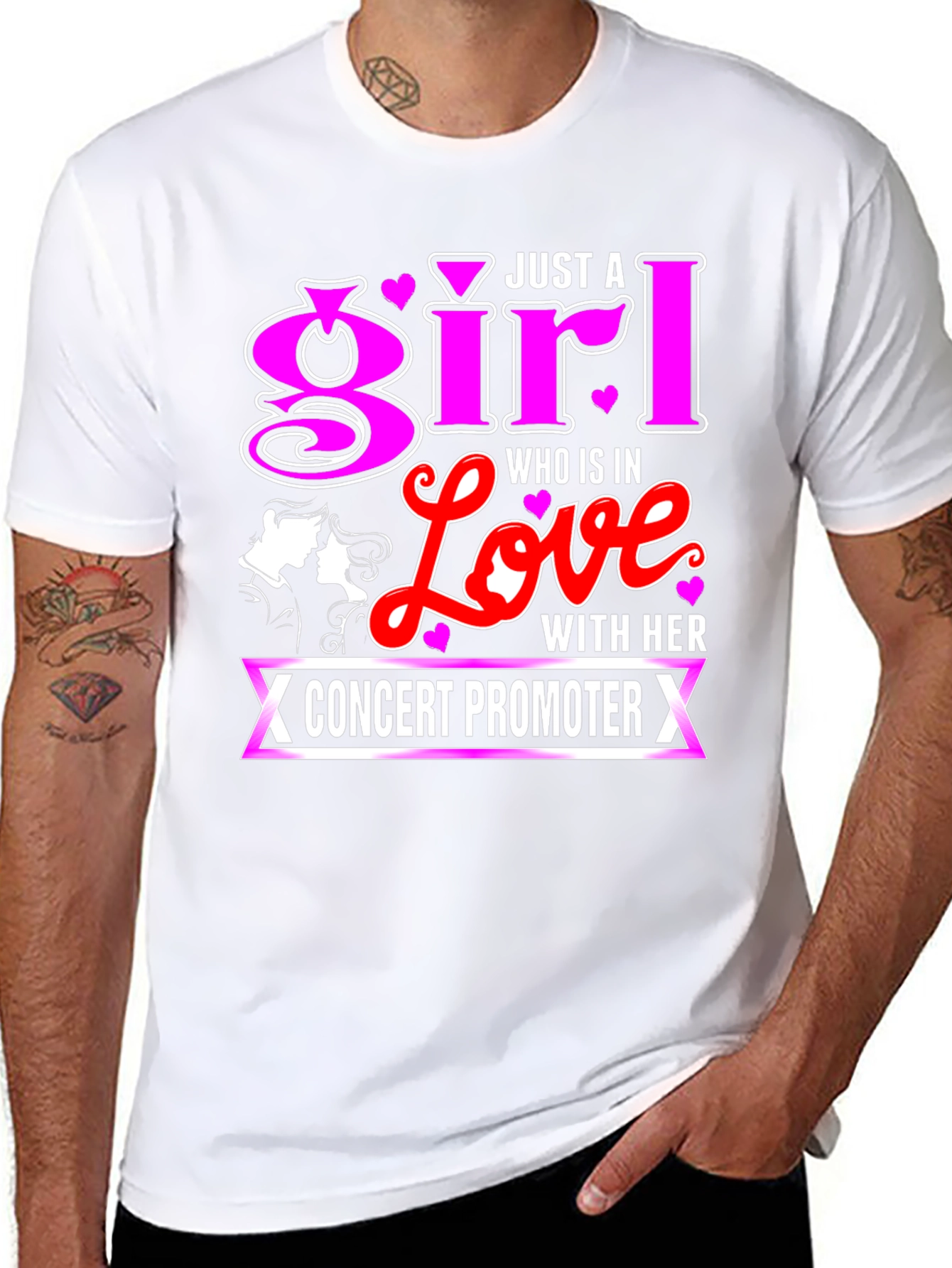 Girl in Love Concert Promoter Graphic T-Shirt