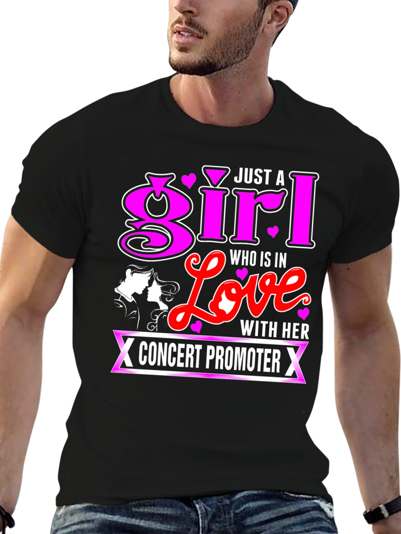 Girl in Love Concert Promoter Graphic T-Shirt