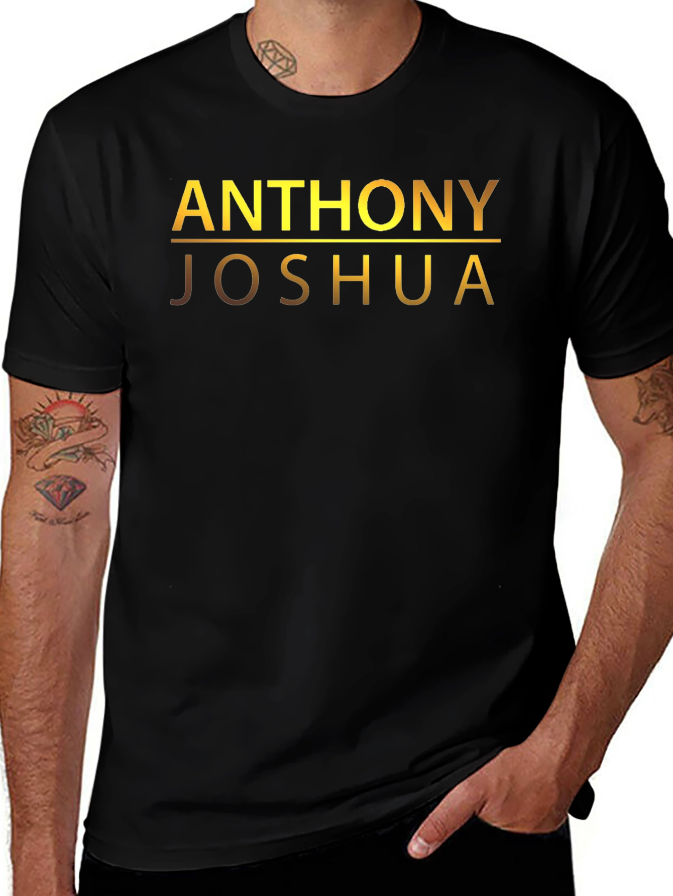 Anthony Joshua Black Cotton T-Shirt