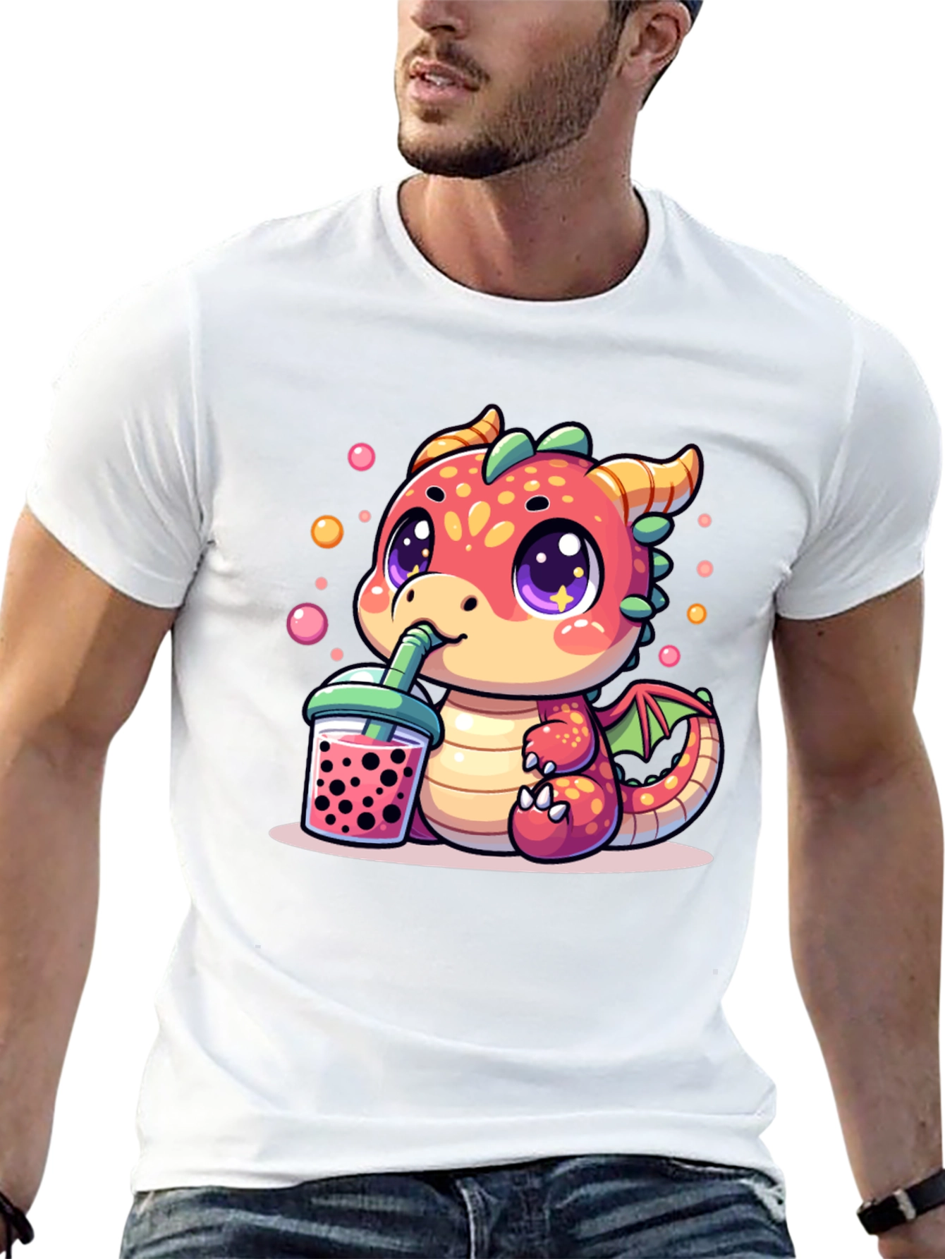 Cute Dragon Boba Tea T-Shirt