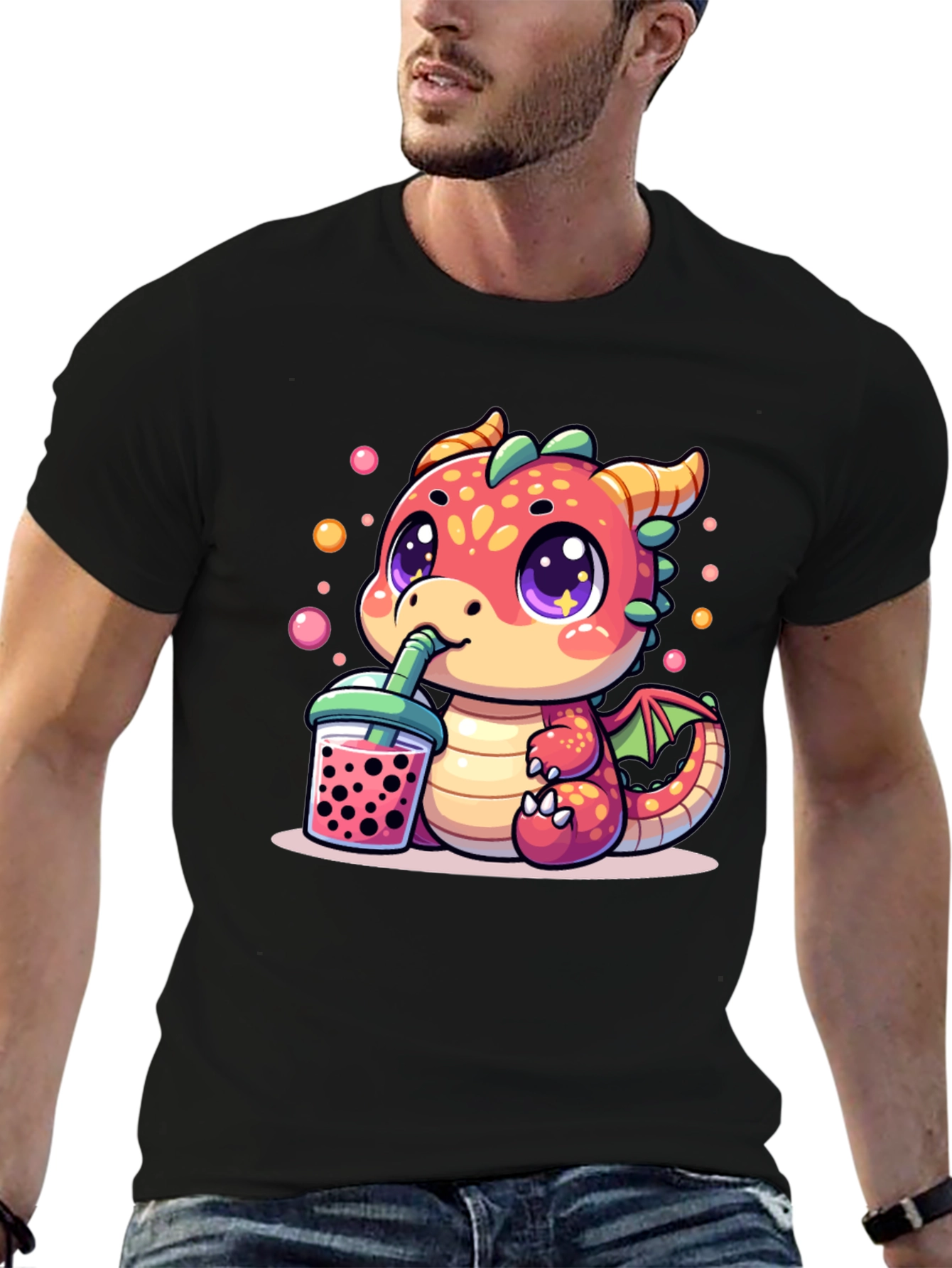 Cute Dragon Boba Tea T-Shirt