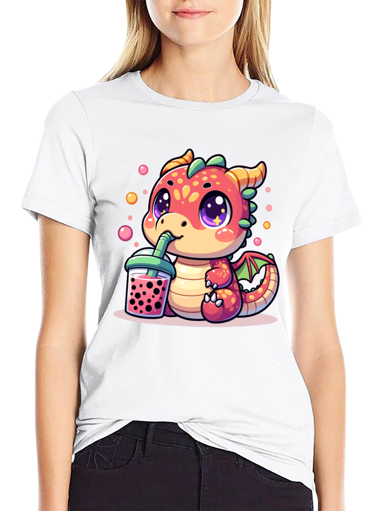 Cute Dragon Boba Tea T-Shirt