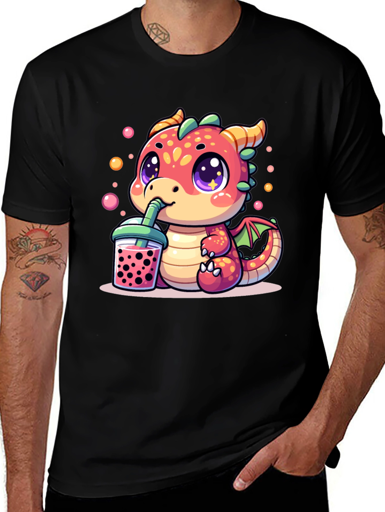 Cute Dragon Boba Tea T-Shirt