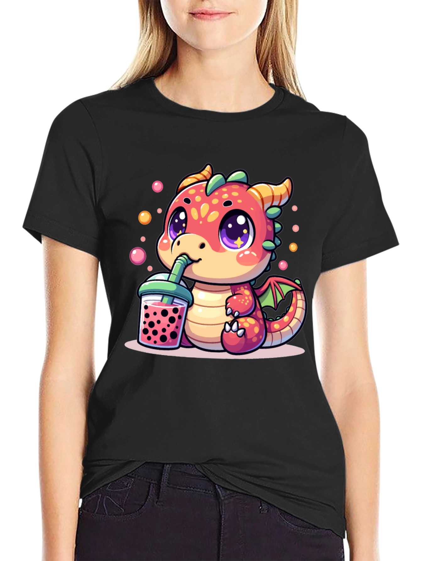 Cute Dragon Boba Tea T-Shirt