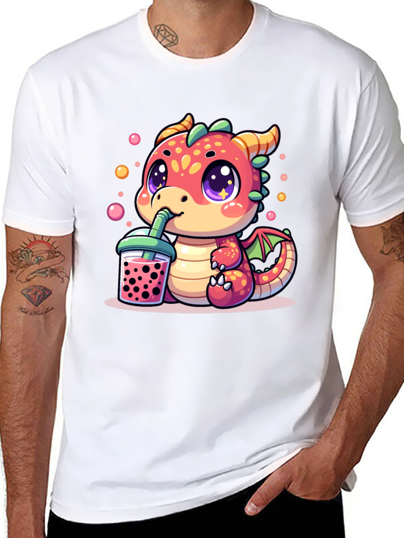 Cute Dragon Boba Tea T-Shirt