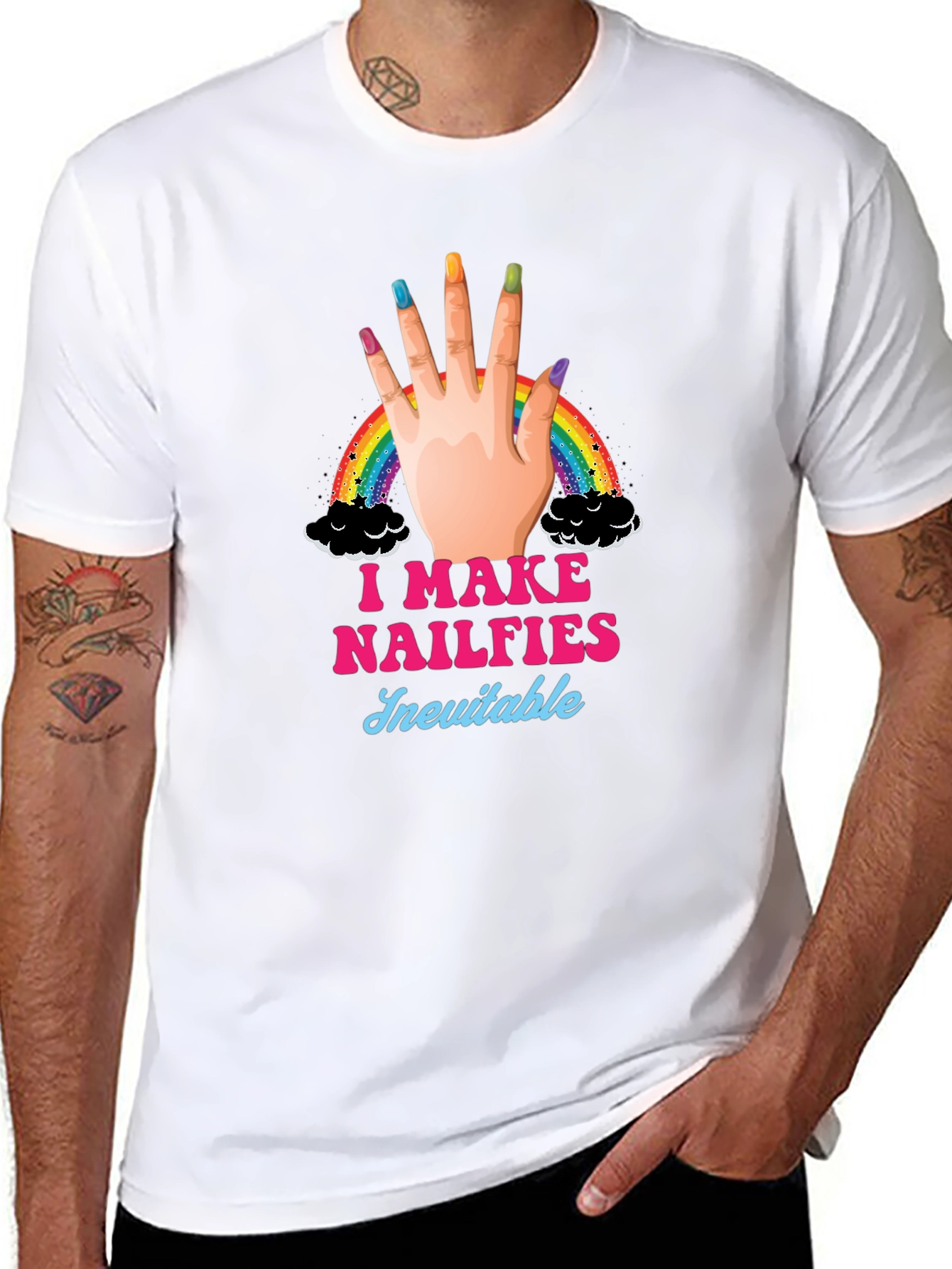 I Make Nailfies Inevitable Black T-Shirt