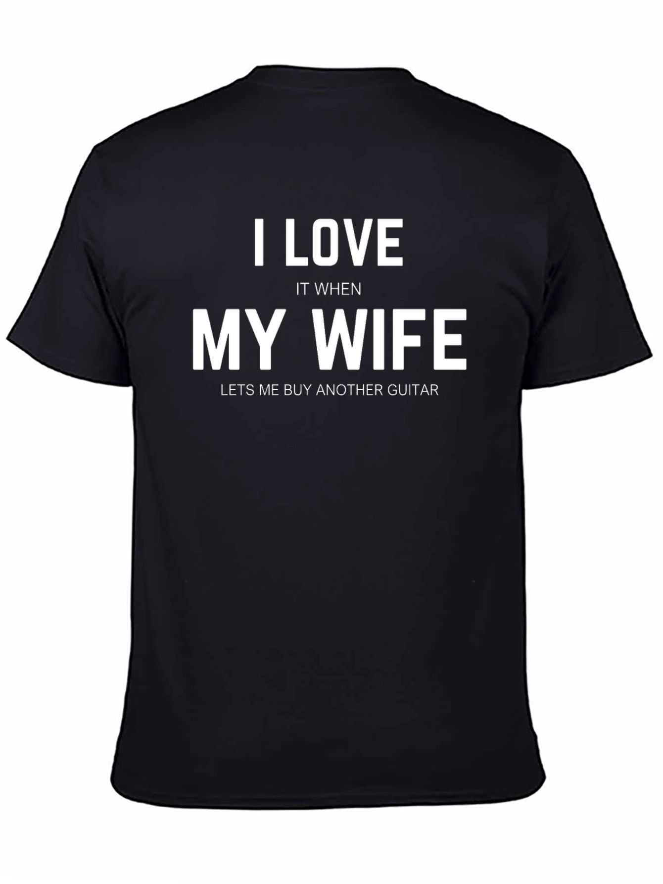 I Love My Wife Guitar T-Shirt