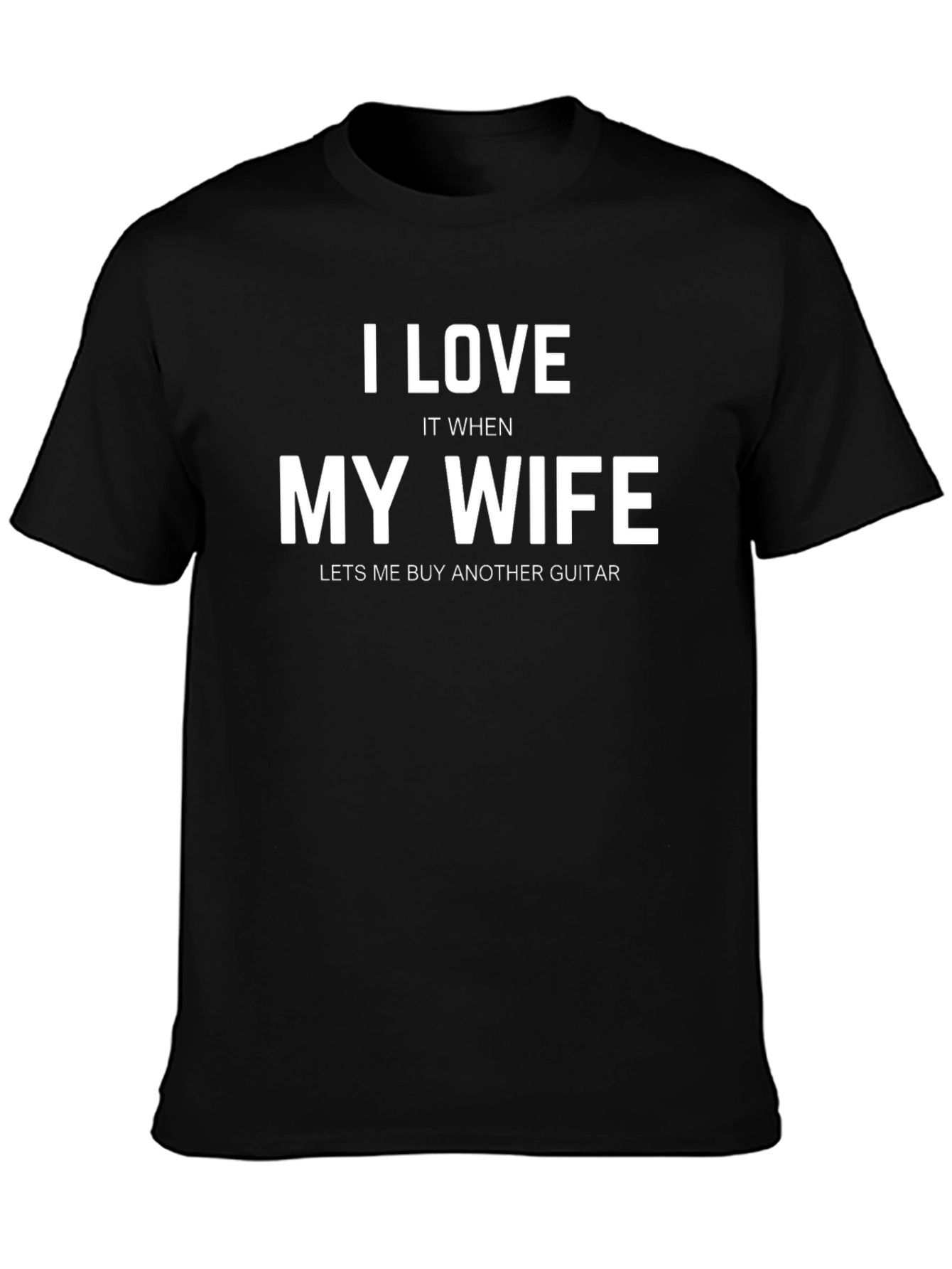 I Love My Wife Guitar T-Shirt