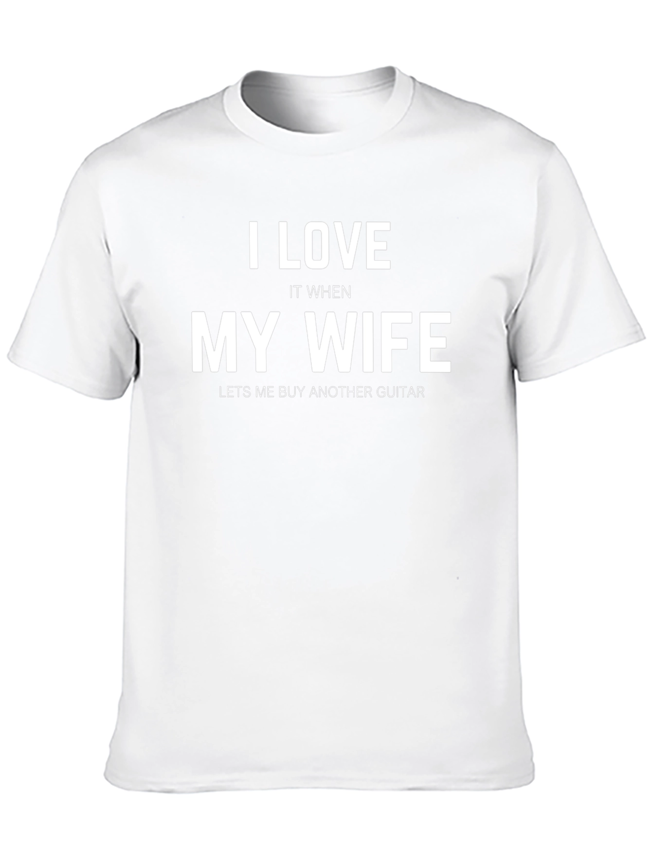 I Love My Wife Guitar T-Shirt