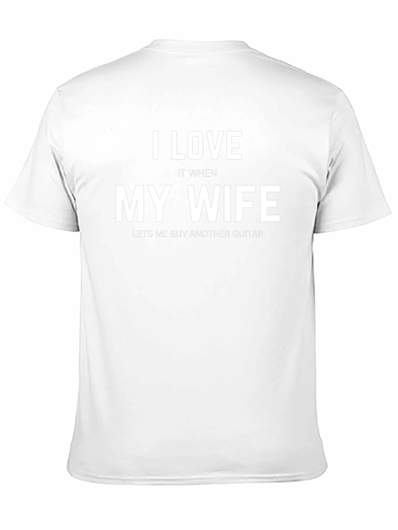 I Love My Wife Guitar T-Shirt