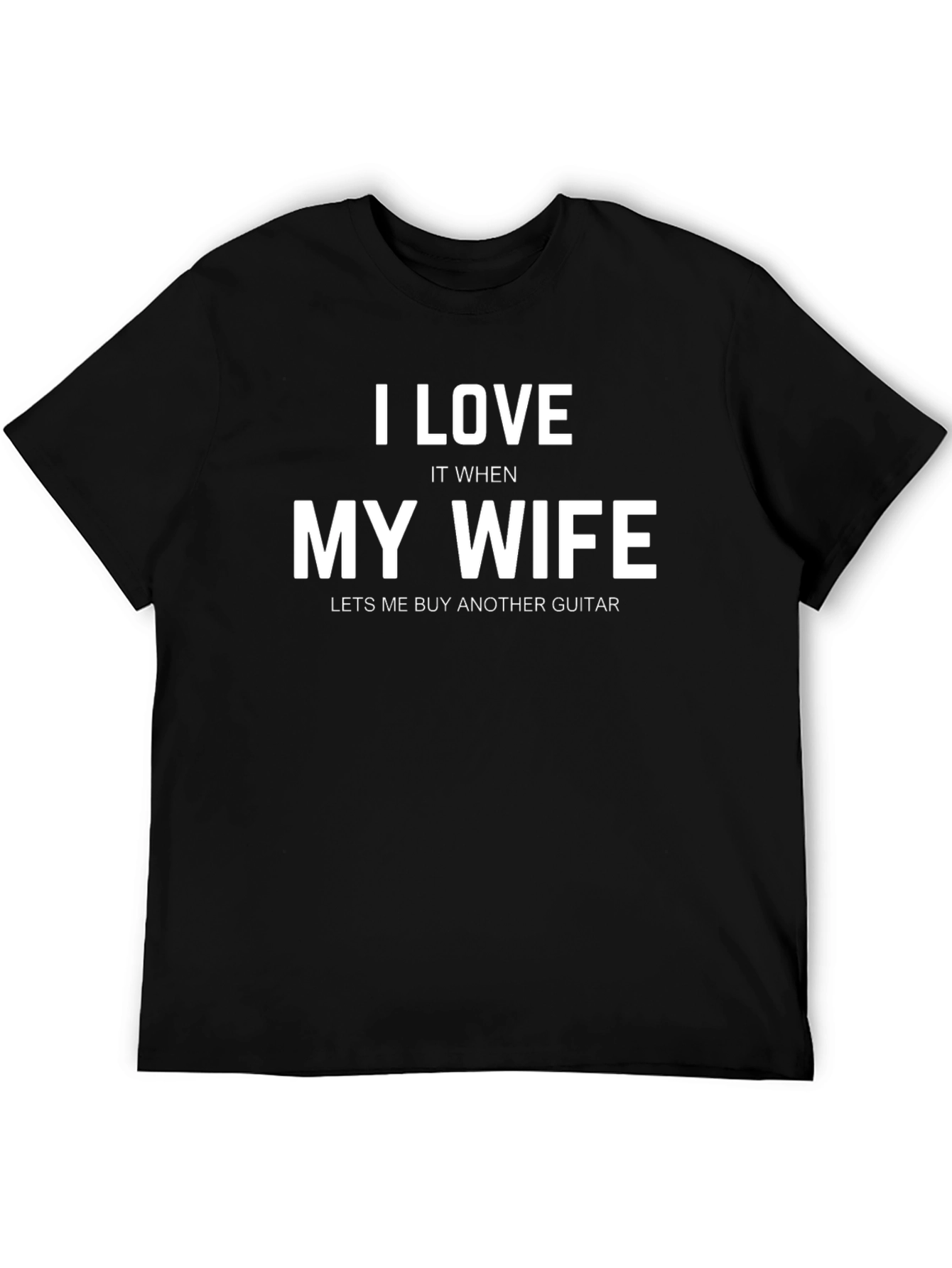 I Love My Wife Guitar T-Shirt