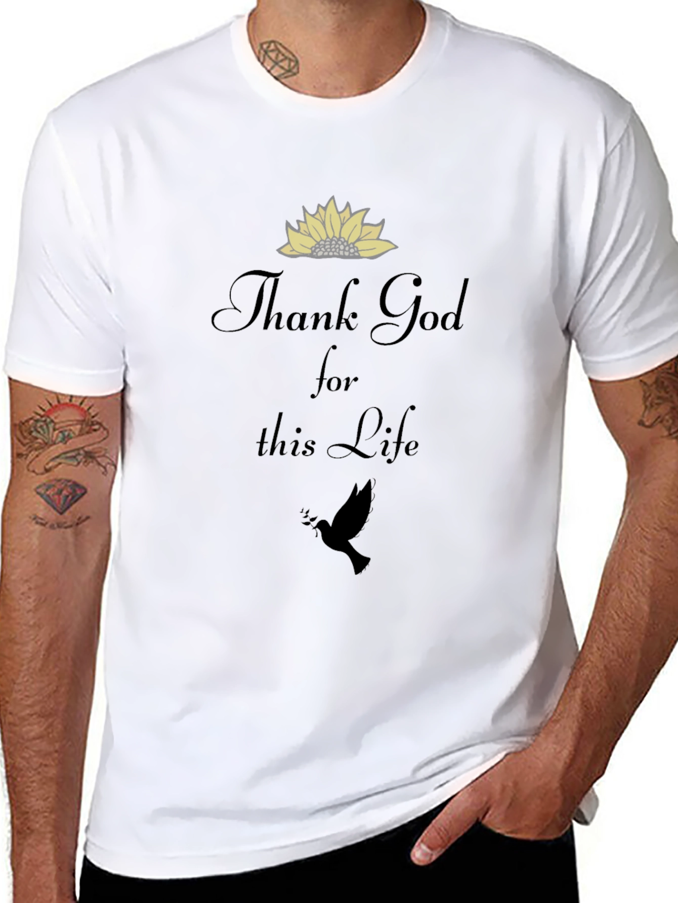 Thank God For This Life T-Shirt - Black