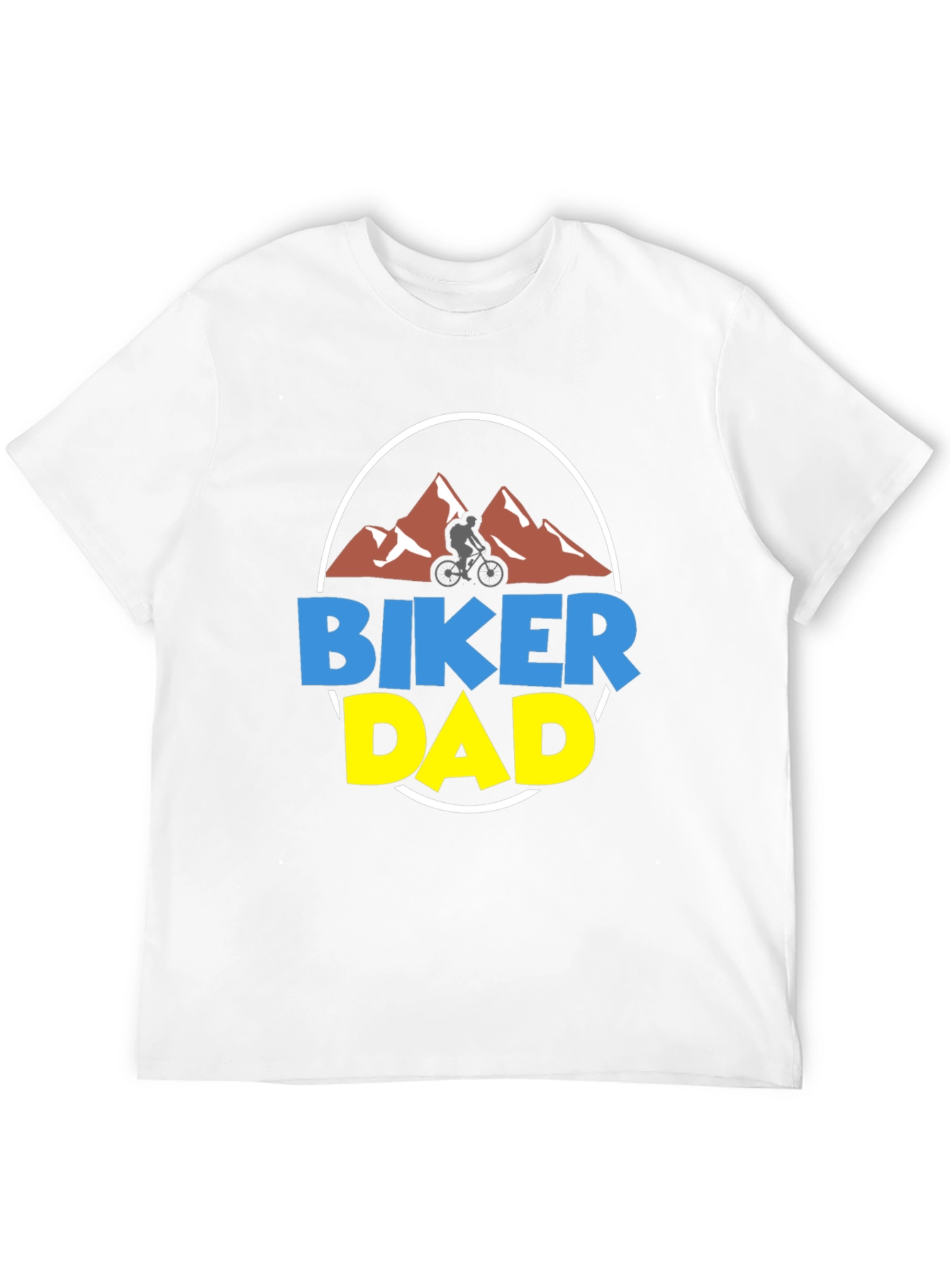 Biker Dad T-Shirt - Mountain Biking Fathers Day Tee
