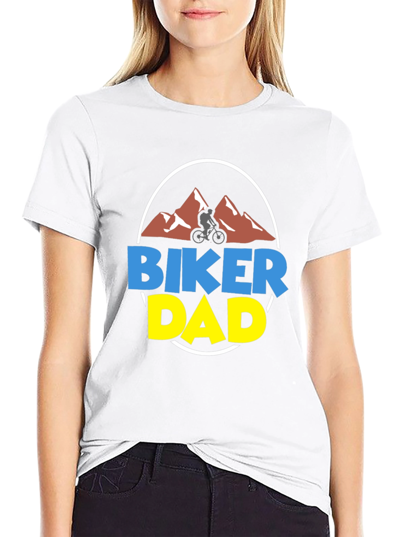 Biker Dad T-Shirt - Mountain Biking Fathers Day Tee