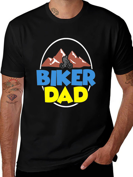 Biker Dad T-Shirt - Mountain Biking Fathers Day Tee