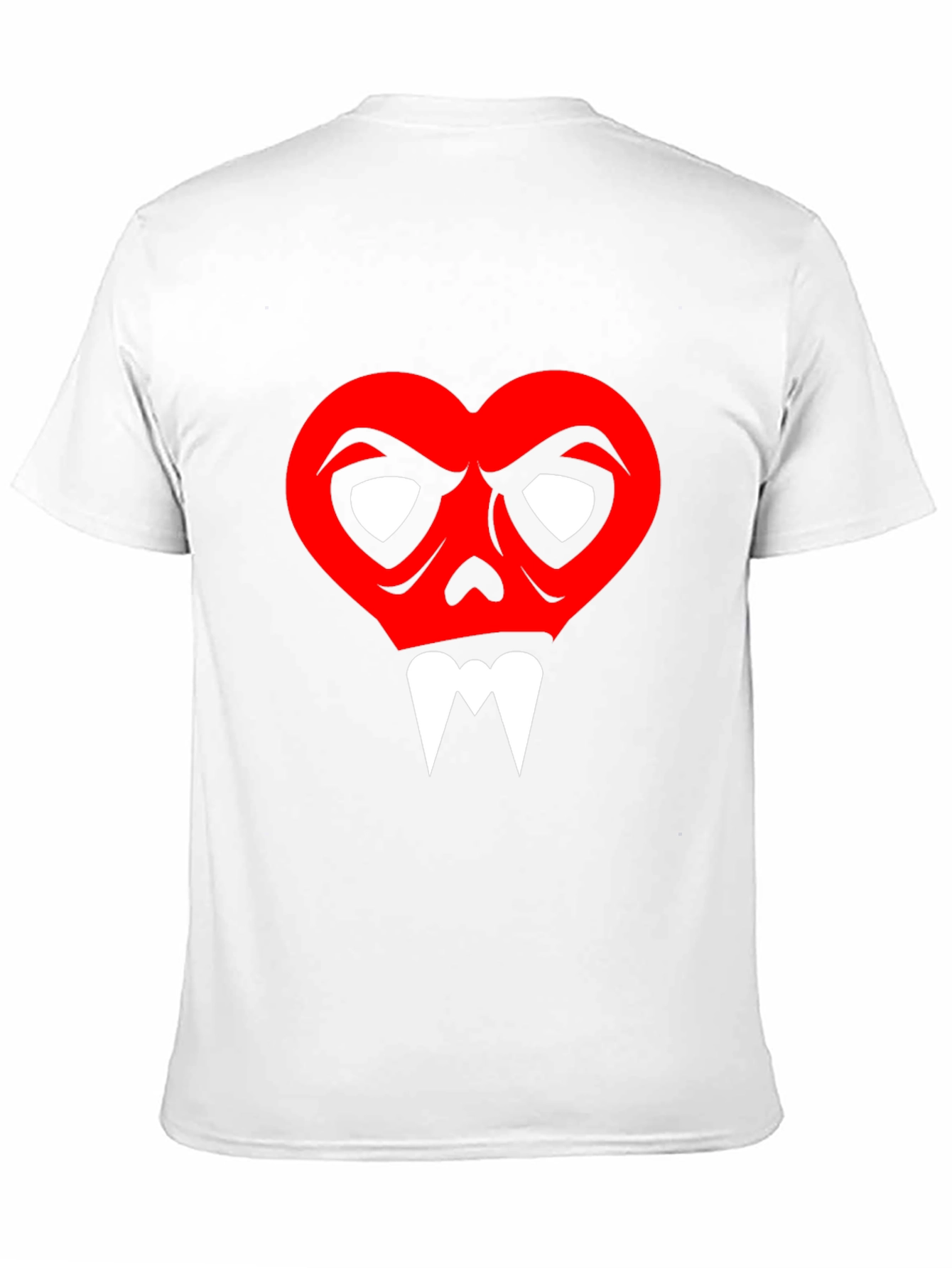 Heart Skull Graphic Tee - Mens Black T-Shirt