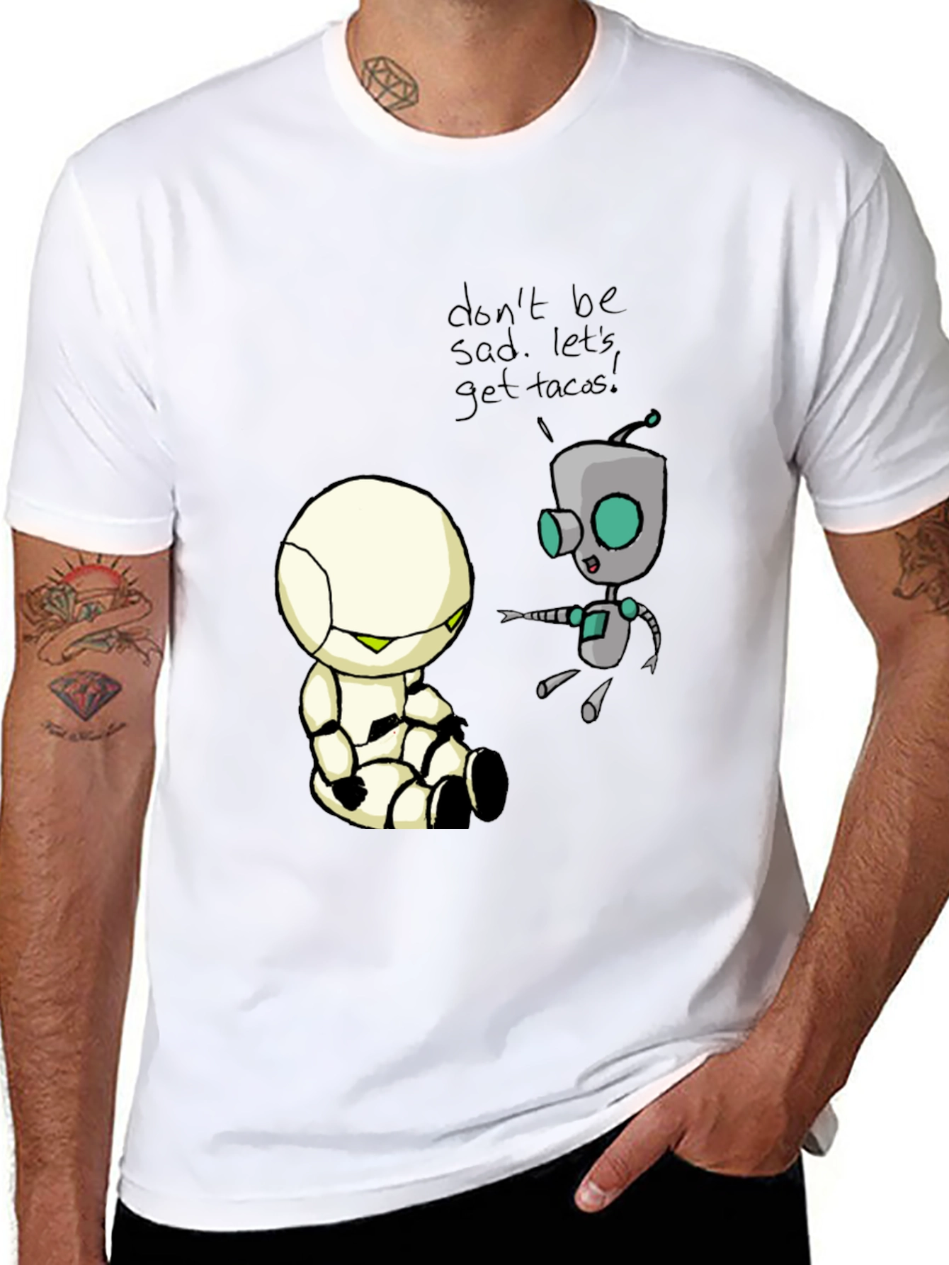 Dont Be Sad Get Tacos Black T-Shirt