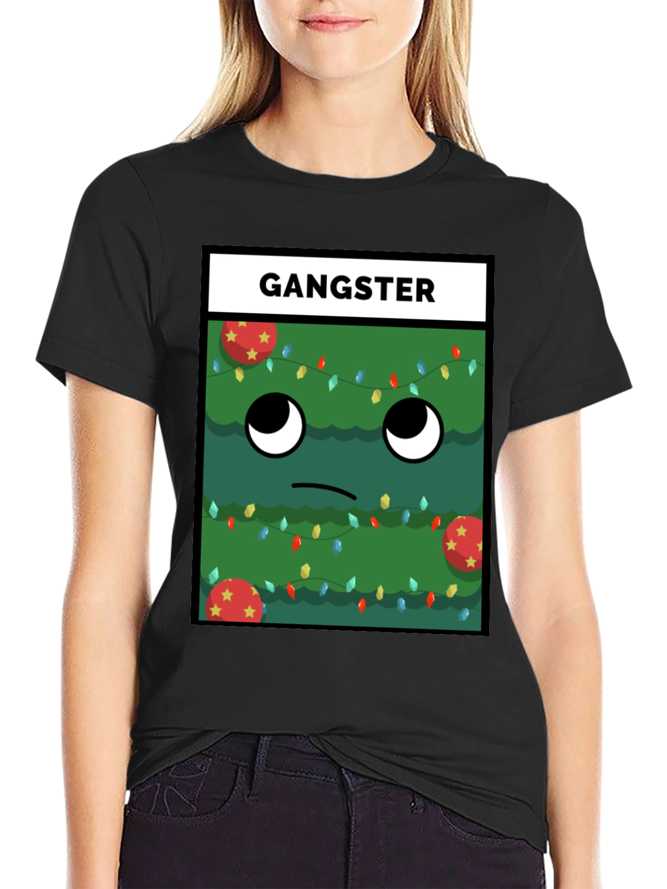 Gangster Christmas Tree T-Shirt