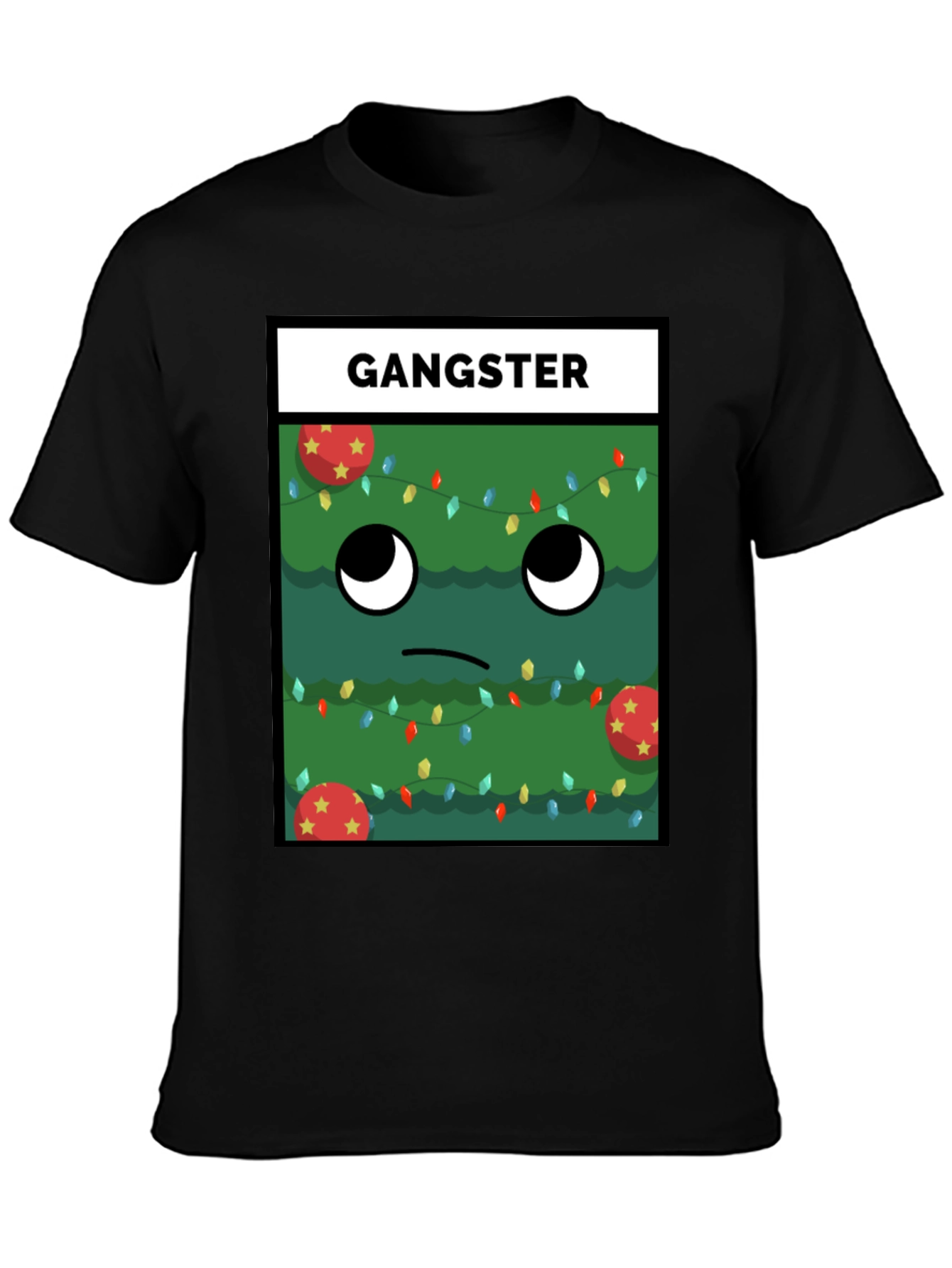 Gangster Christmas Tree T-Shirt