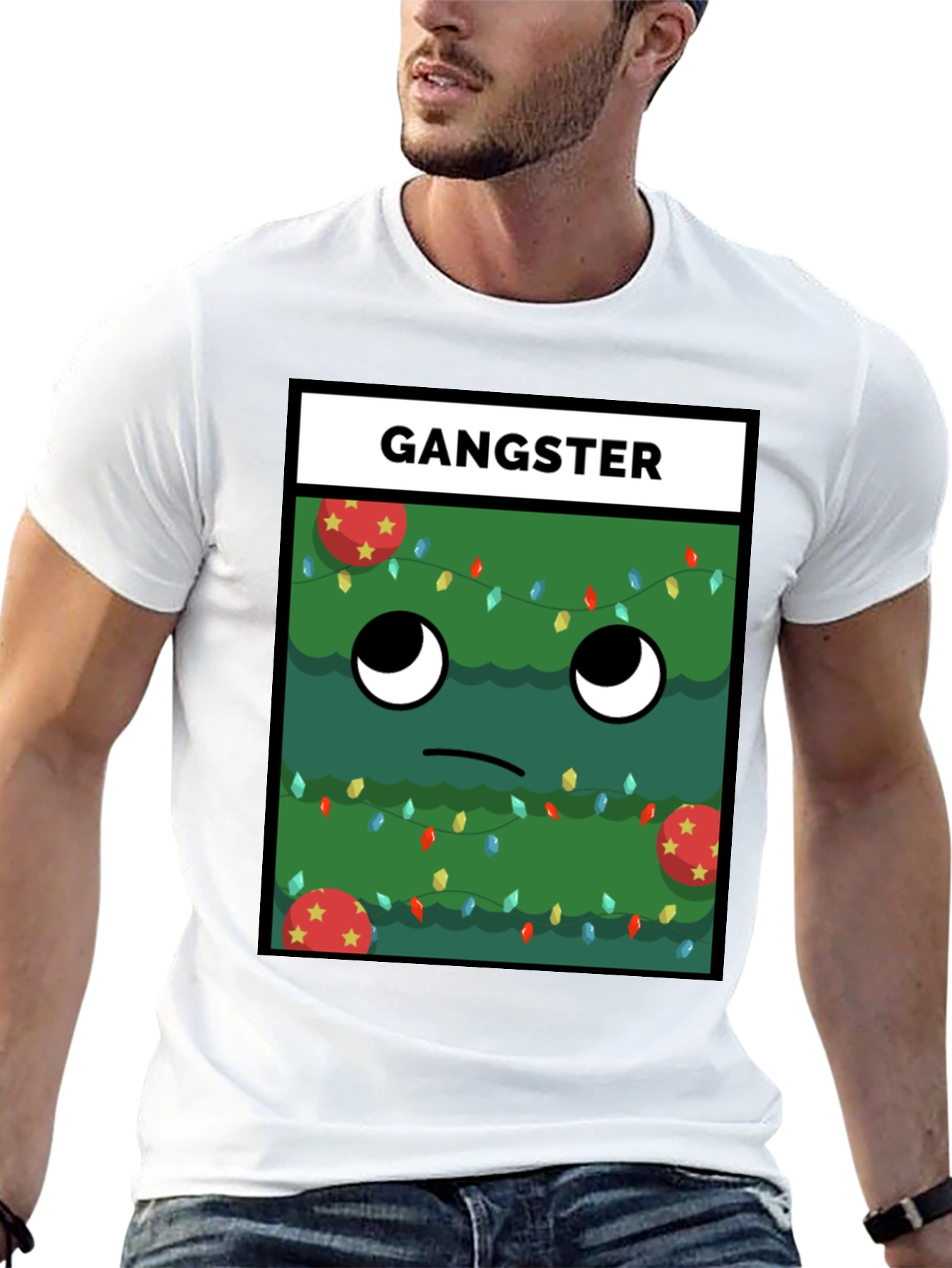 Gangster Christmas Tree T-Shirt