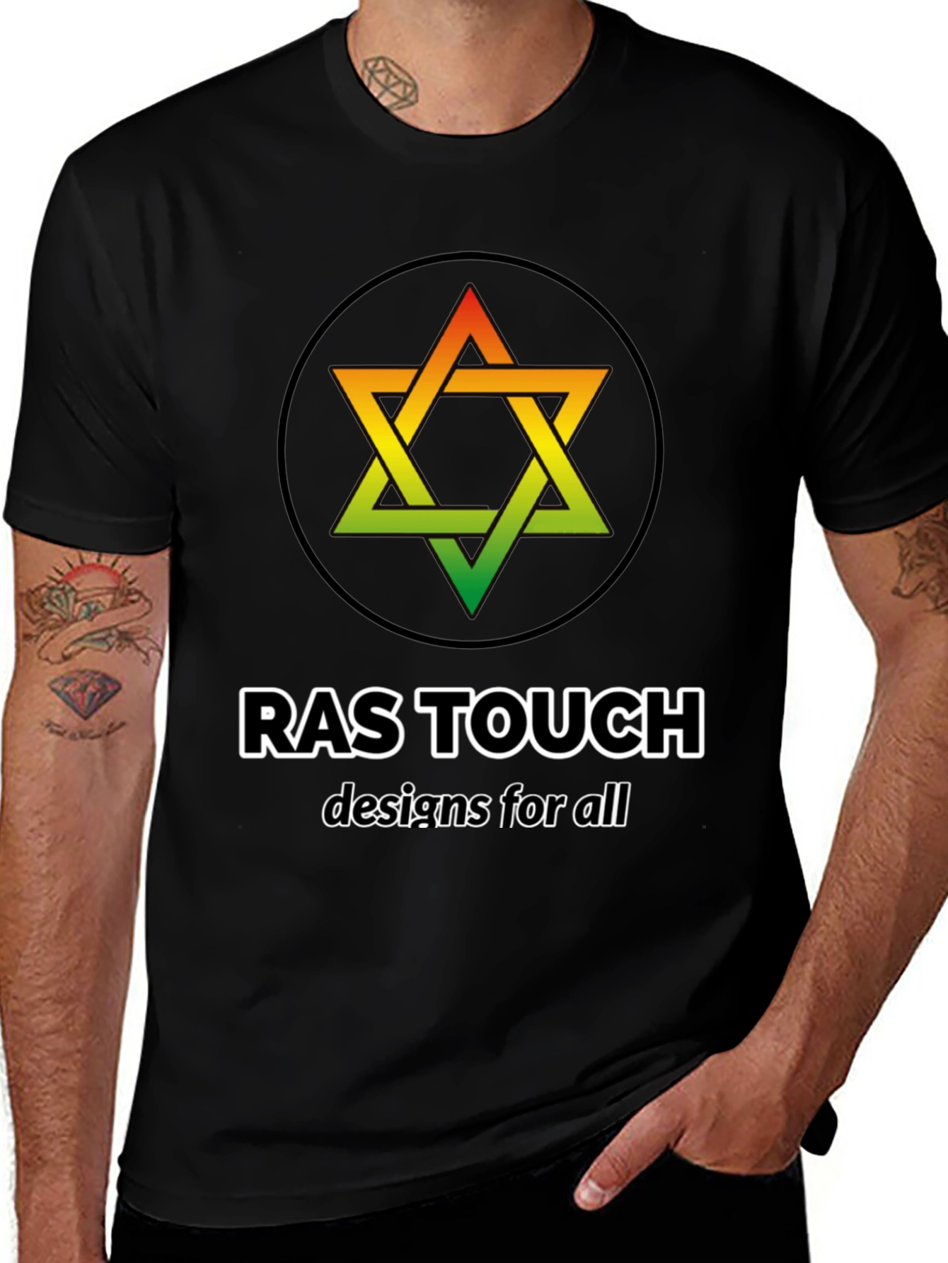 Rastafarian Star of David Tee