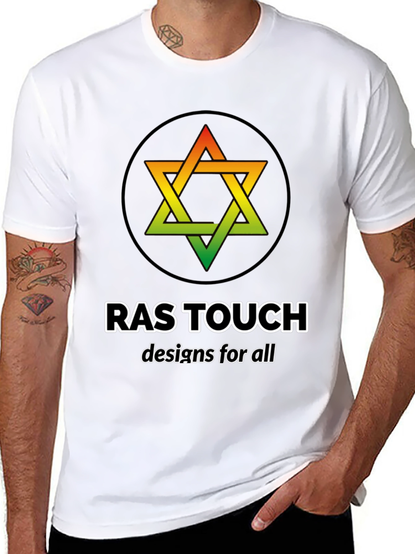 Rastafarian Star of David Tee