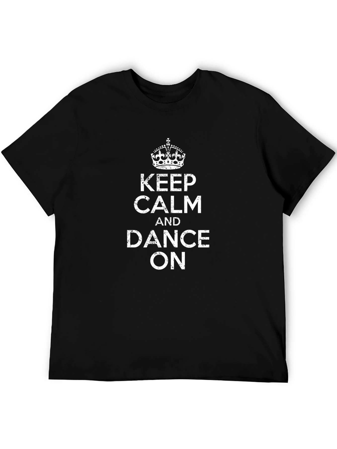 Keep Calm and Dance On Black T-Shirt