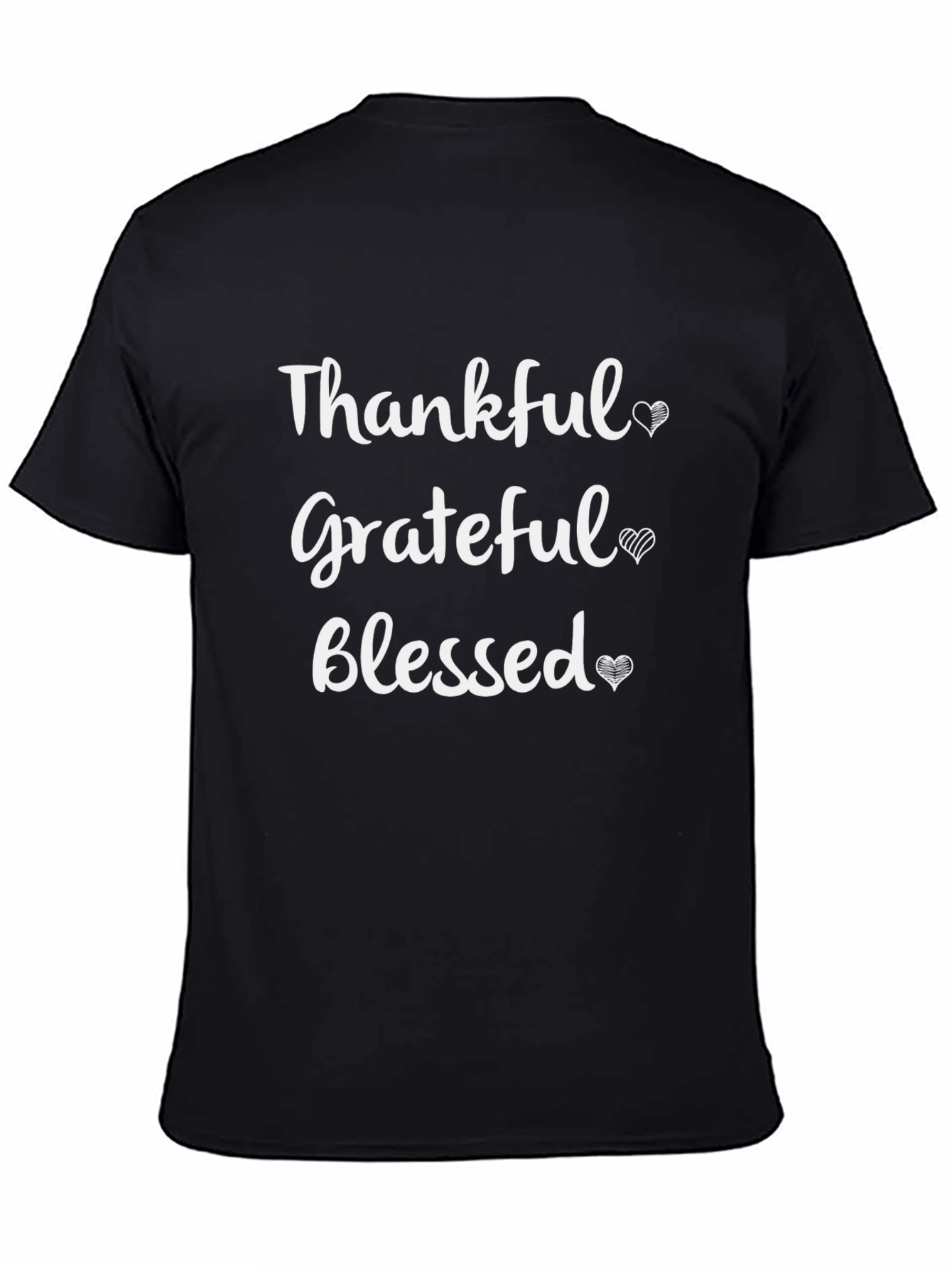 Thankful Grateful Blessed Graphic T-Shirt