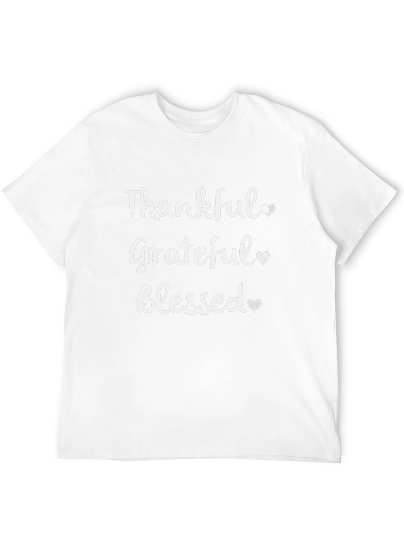 Thankful Grateful Blessed Graphic T-Shirt