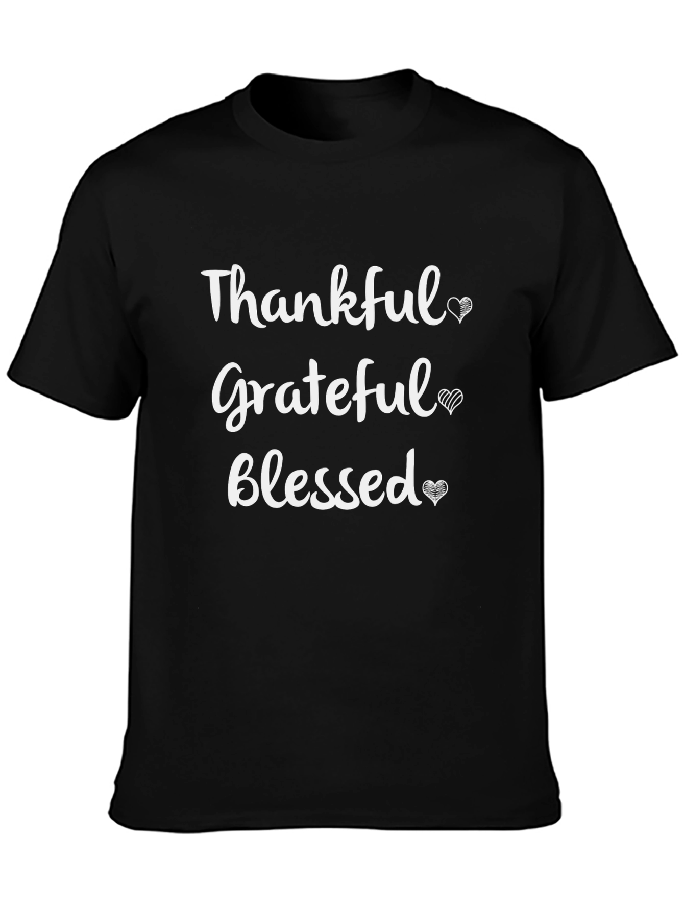 Thankful Grateful Blessed Graphic T-Shirt